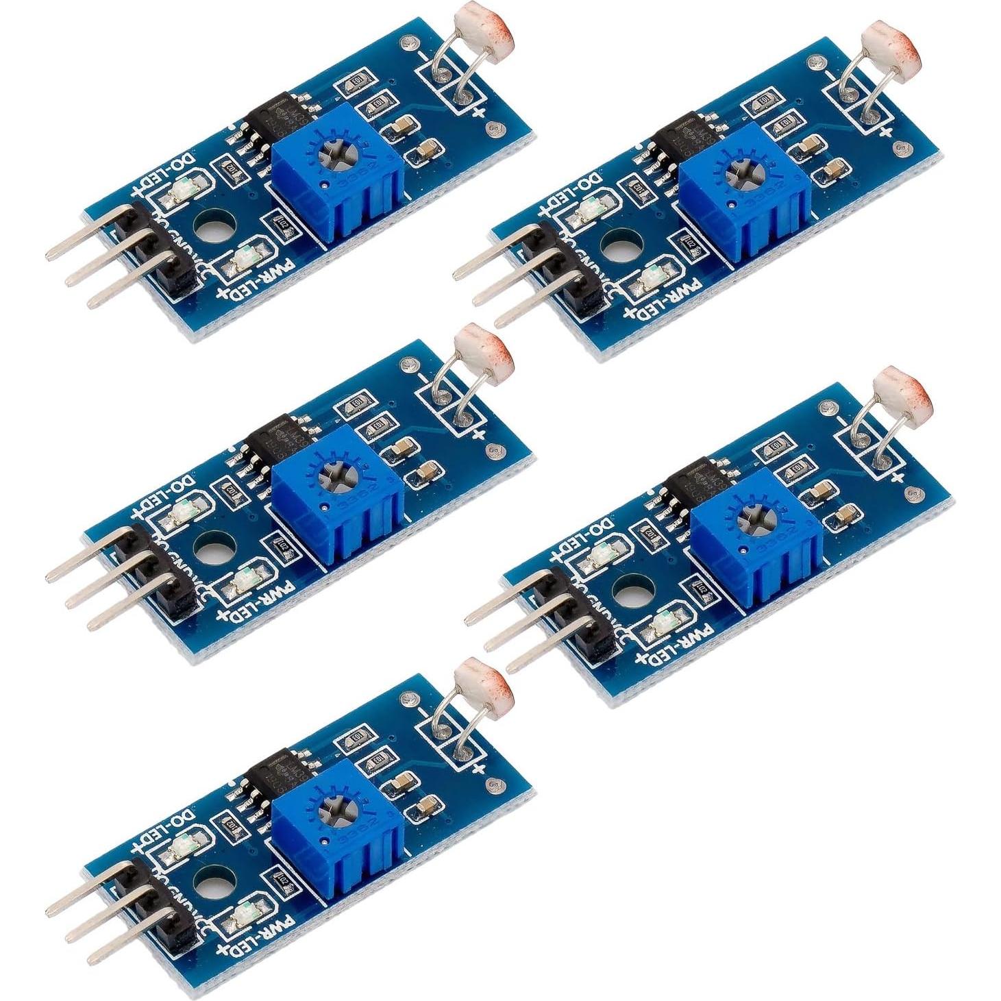Módulo Sensor Fotosensible JIUWU Detección Luz Digital 5 Unidades