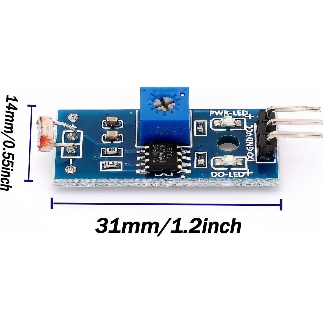 Módulo Sensor Fotosensible JIUWU Detección Luz Digital 5 Unidades