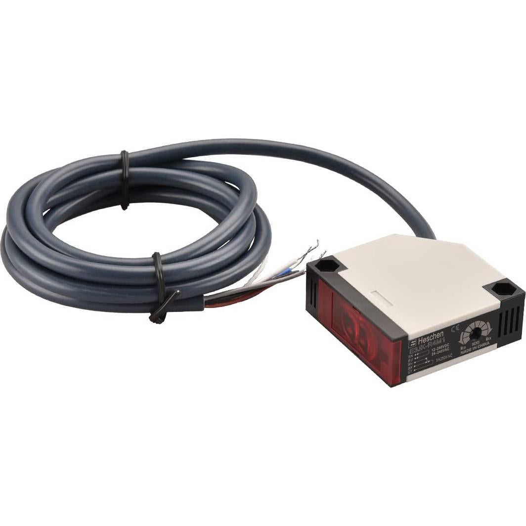 Sensor Fotoeléctrico Heschen E3JK-R4M1 4m IP65 24-240VAC/12-240VDC