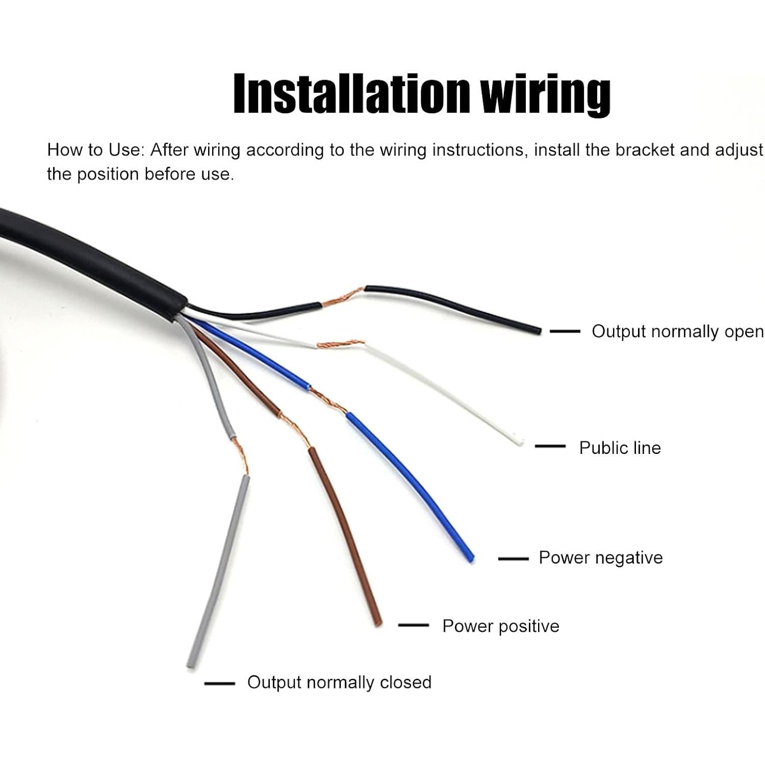 Sensor Fotoeléctrico Alvinlite 24-240V 5m Detección Industrial