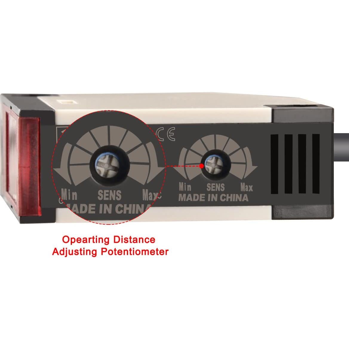 Sensor Fotoeléctrico Heschen E3JK-R4M2 AC90-250V 4m Reflexión