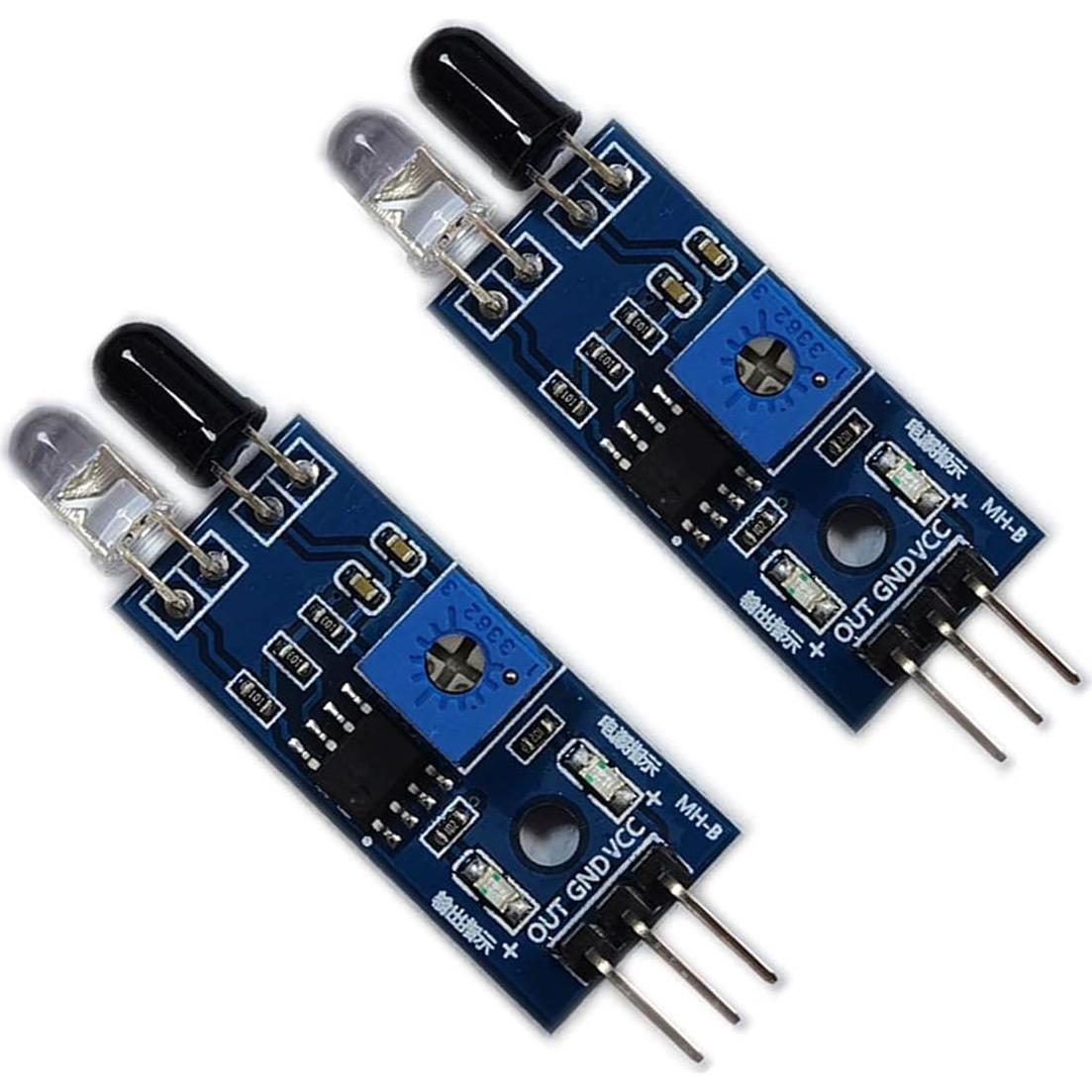 Kiro&Seeu 5 Piezas Sensor Infrarrojo Evitador de Obstáculos 2-30cm