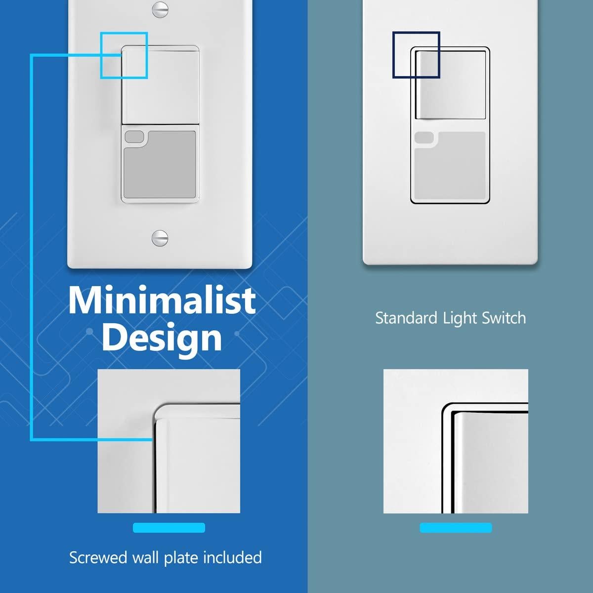 Interruptor de Luz LED LIDER con Sensor Automático 2-Pack