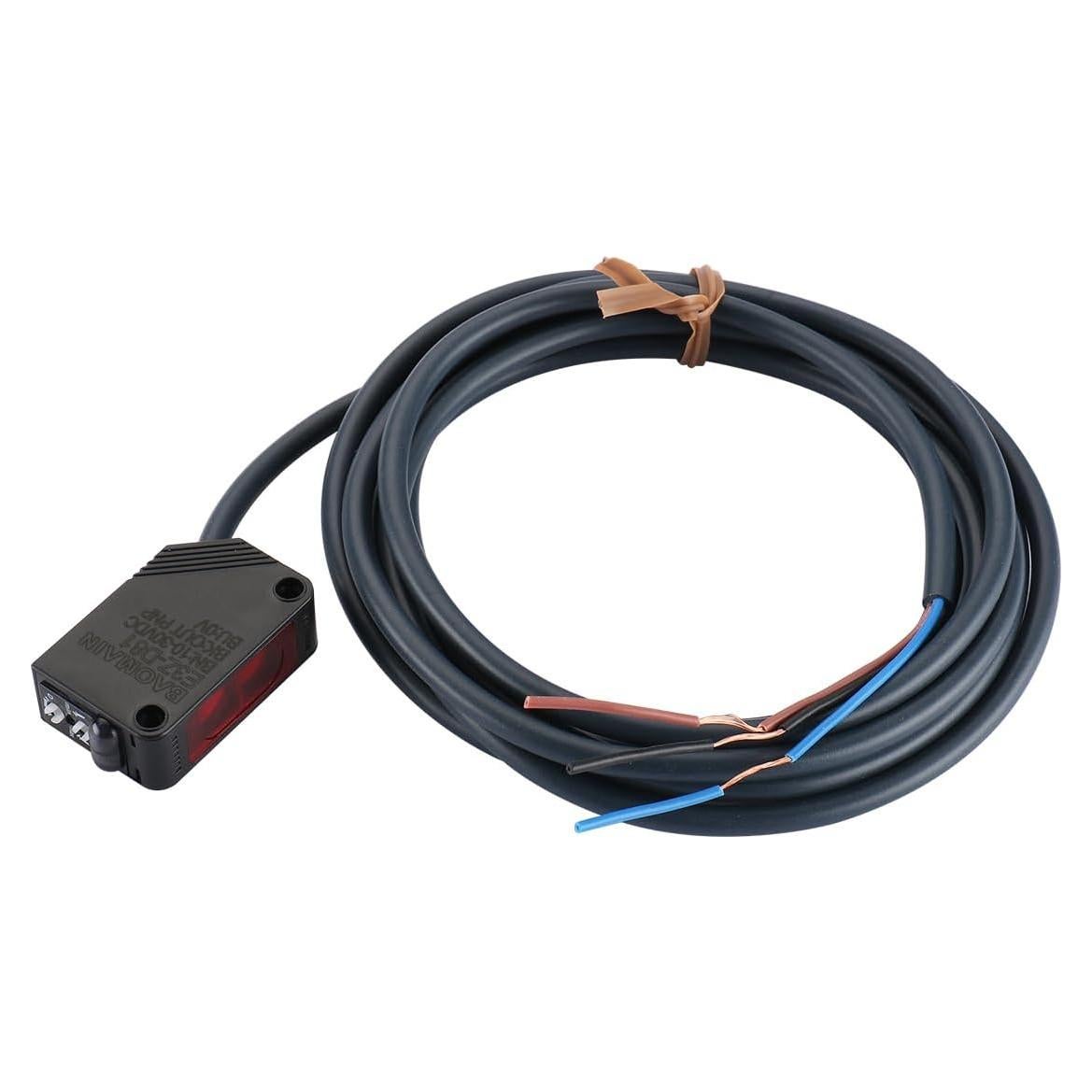 Sensor Fotoeléctrico de Reflexión Difusa Baomain E3Z-D81, 10-30V DC, IP65