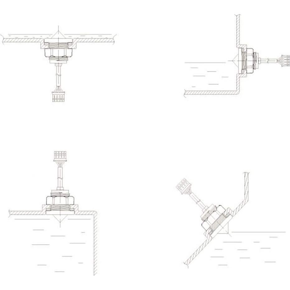 Sensor de Nivel de Líquido Óptico Taidacent FS-IR02 32g