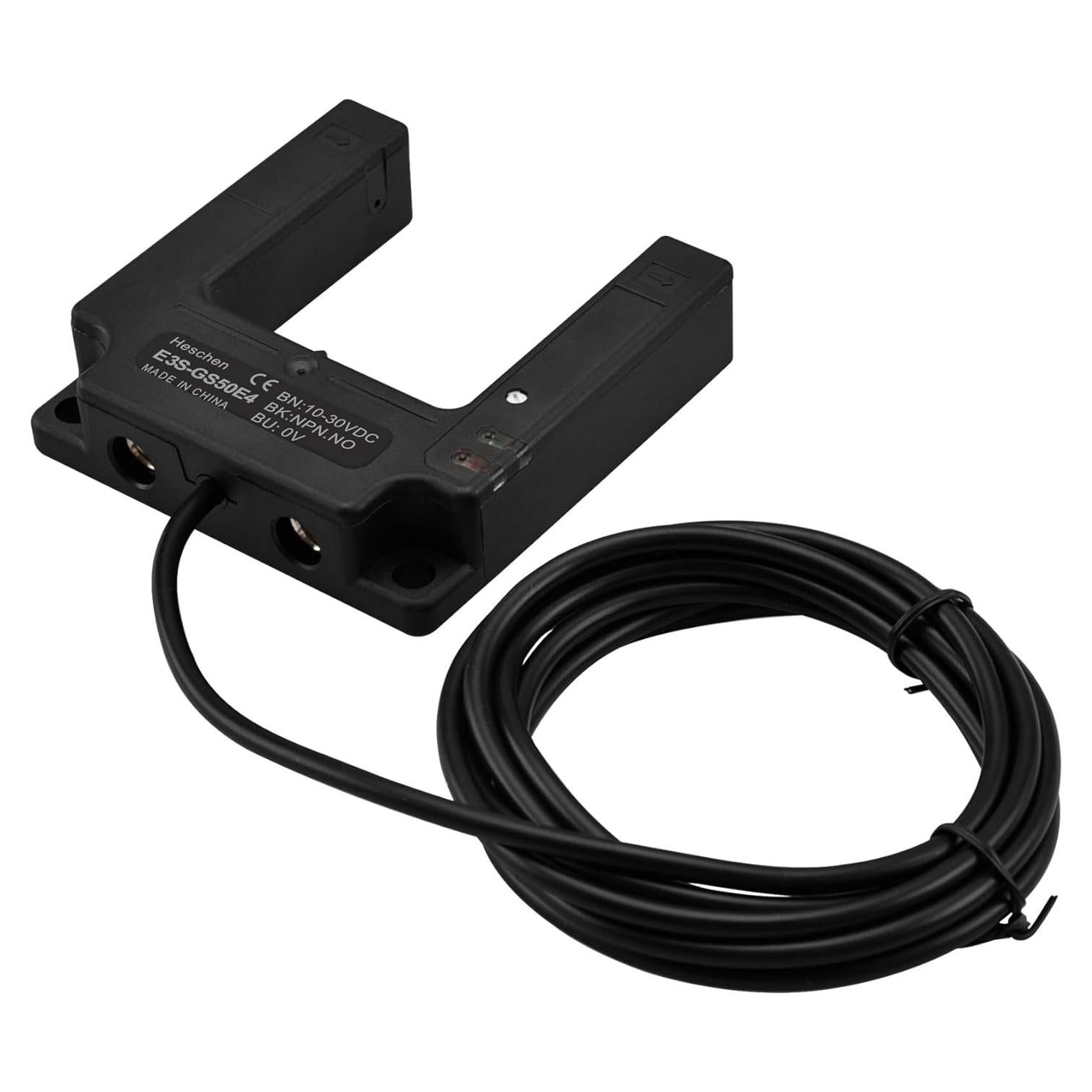 Sensor Fotoeléctrico Heschen E3S-GS50E4 NPN 10-30V Tipo Difuso 50mm