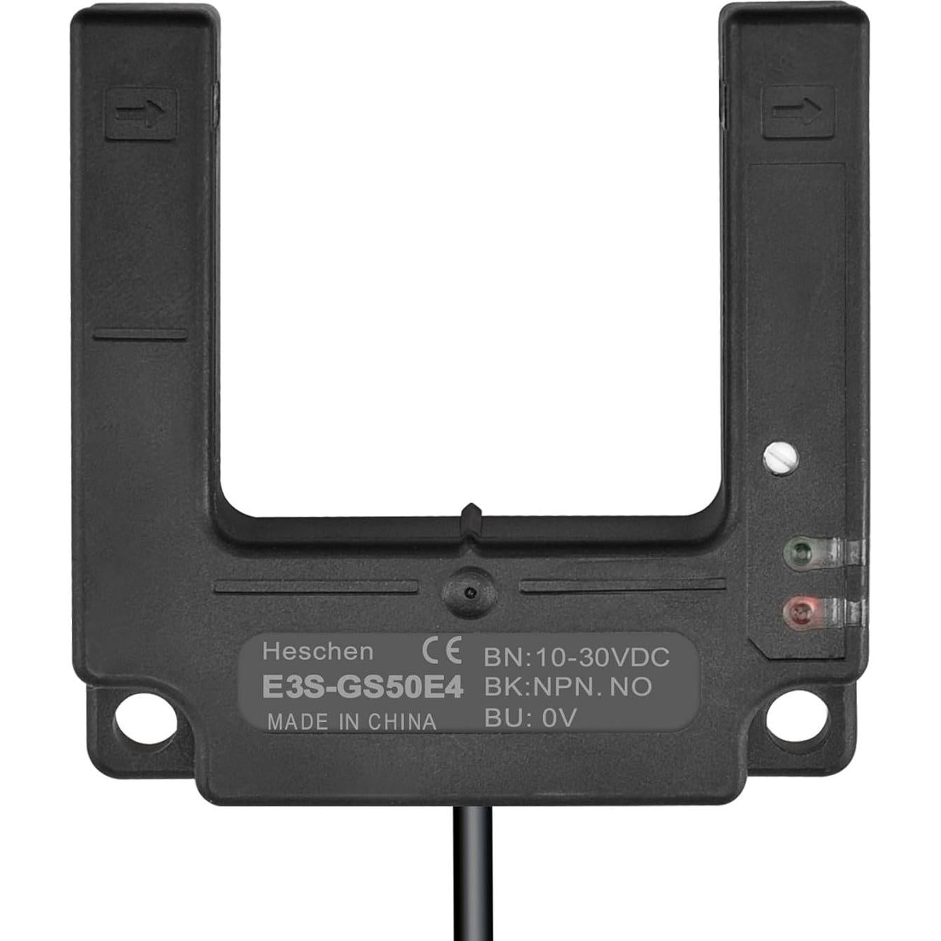 Sensor Fotoeléctrico Heschen E3S-GS50E4 NPN 10-30V Tipo Difuso 50mm