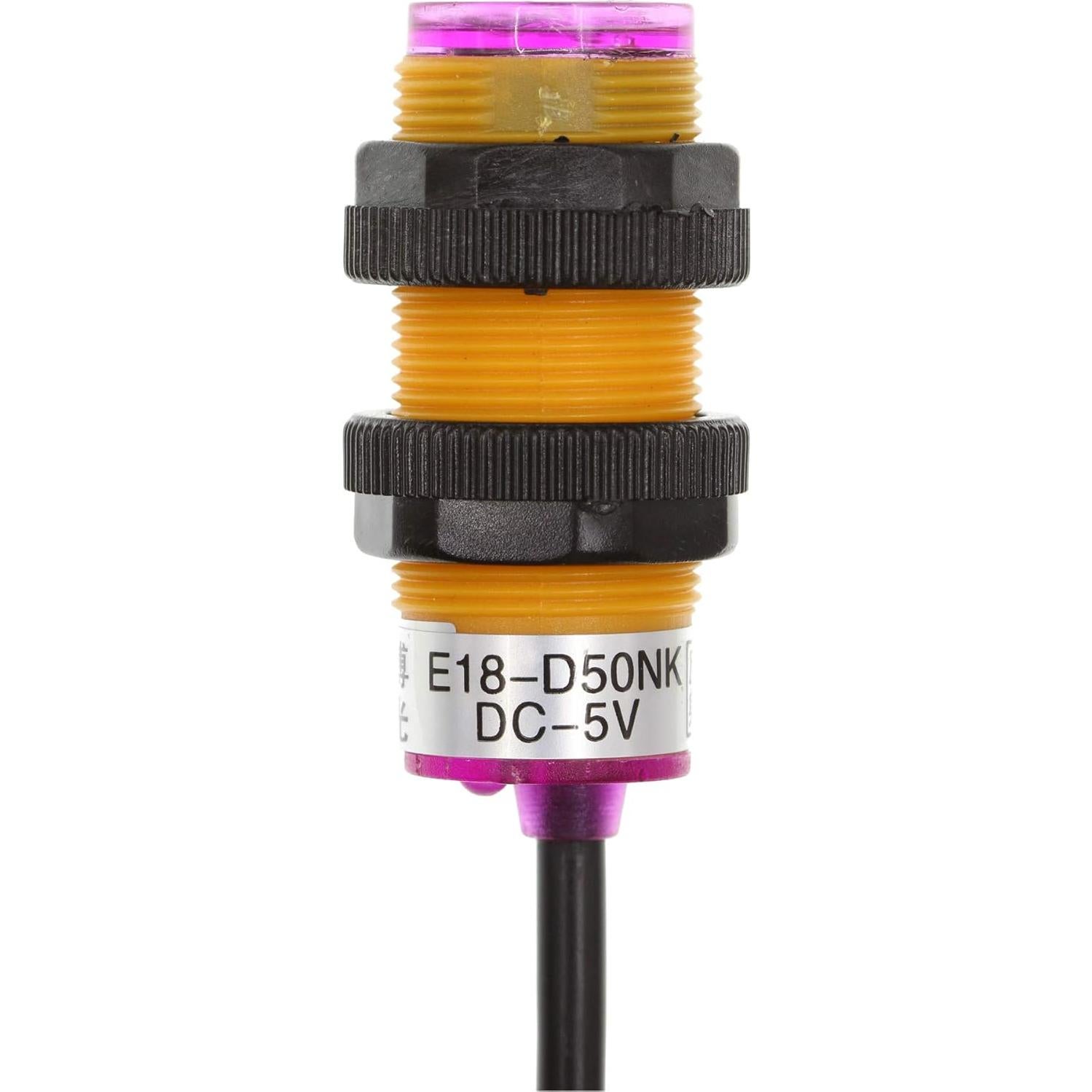 Sensor Infrarrojo E18-D50NK 5V NPN 3 Cables 50cm Ajustable