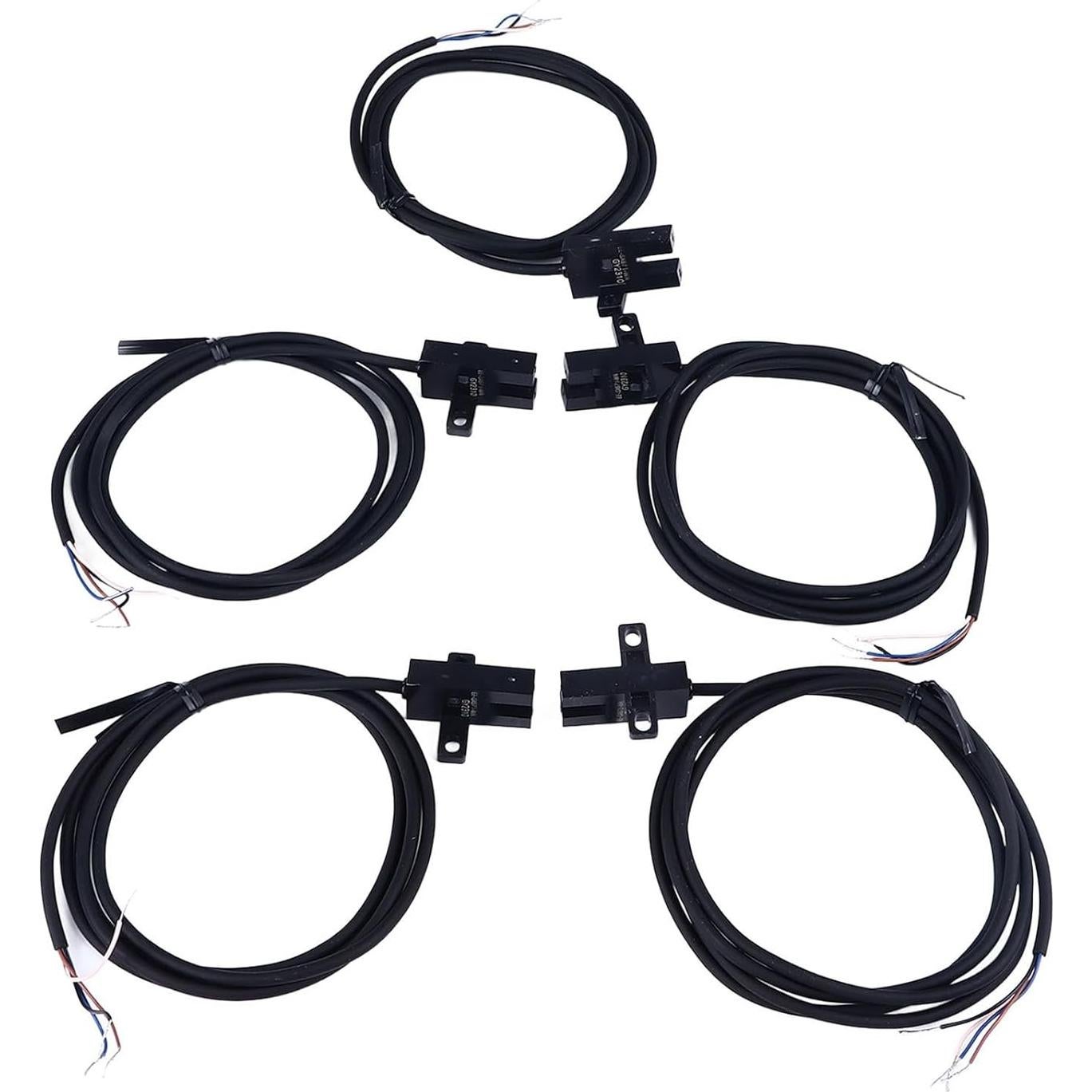 5 Sensores Fotoeléctricos NPN WALFRONT DC 5-24V Ranura U