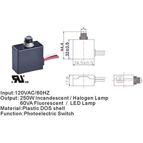 Interruptor Fotoeléctrico LED Zing Ear SNR-250RY-1 250W