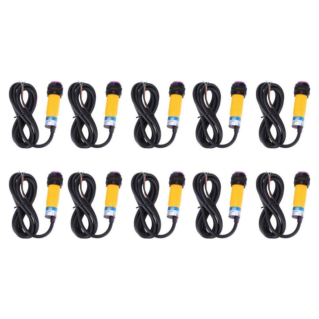 10 Interruptores Fotoeléctricos JYIO E3F-DS30C4 NPN 30cm 10-30VDC