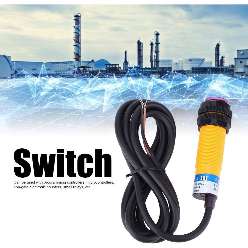 10 Interruptores Fotoeléctricos JYIO E3F-DS30C4 NPN 30cm 10-30VDC