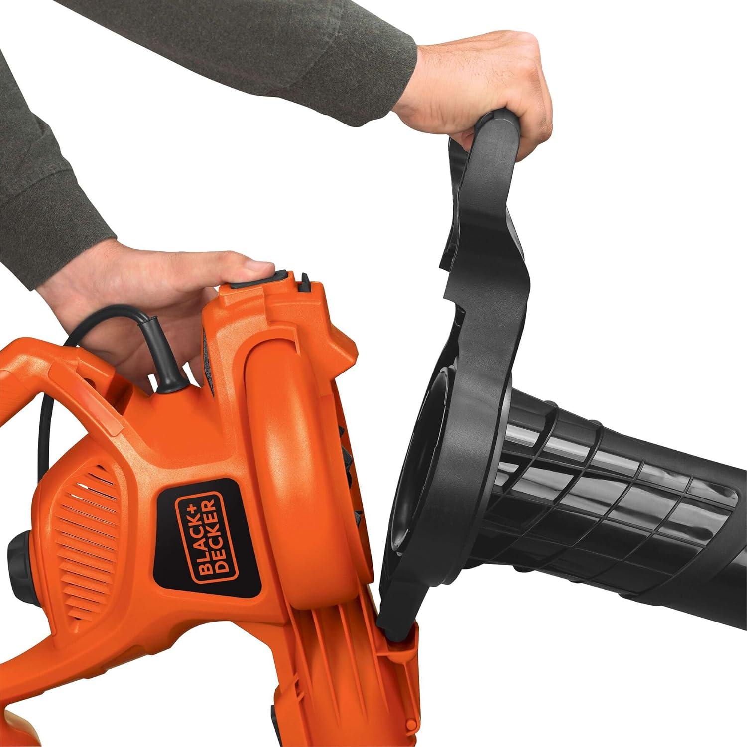 Soplador y Aspiradora Eléctrica BLACK+DECKER BV6000 3 en 1