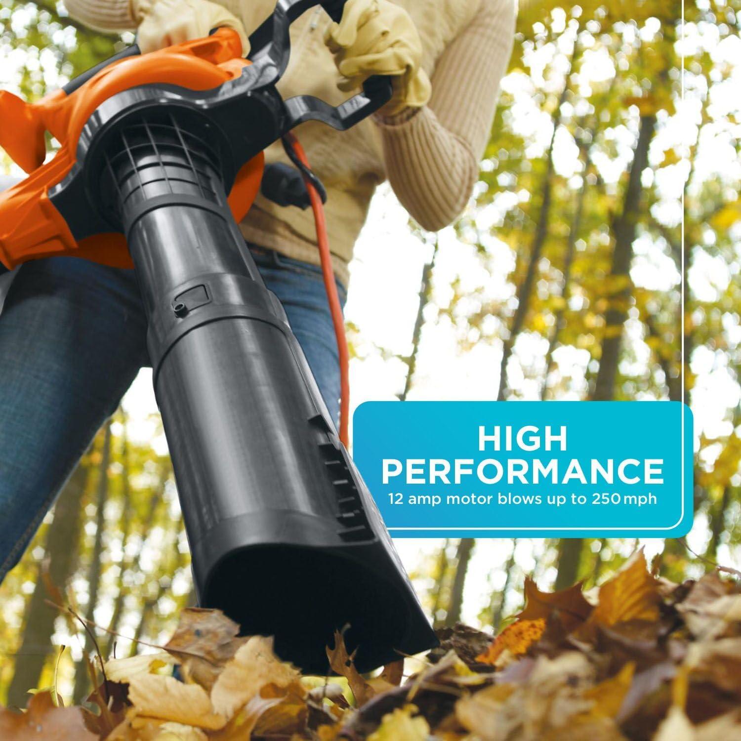 Soplador y Aspiradora Eléctrica BLACK+DECKER BV6000 3 en 1