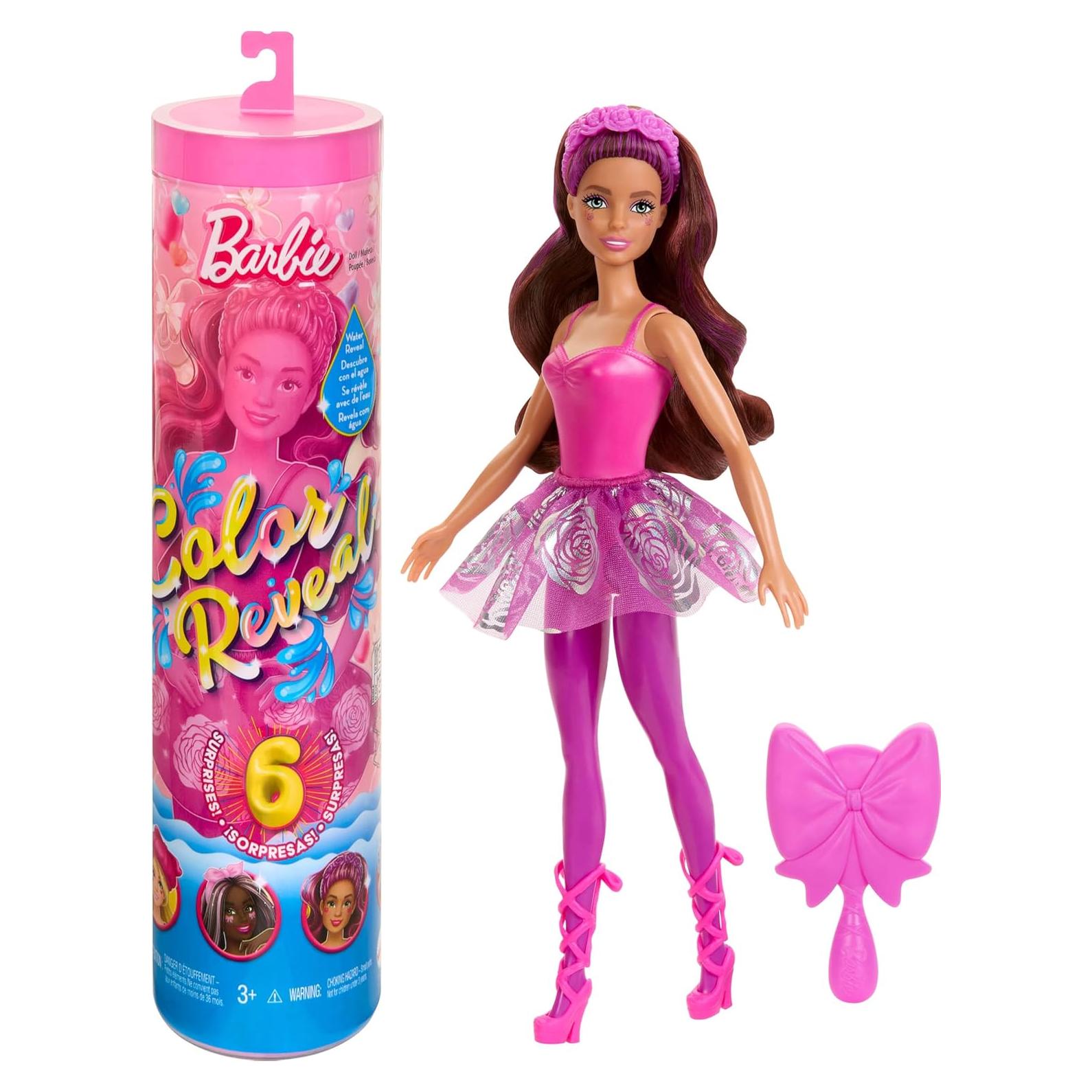 Muñeca Barbie Color Reveal Bailarina con Accesorios - 6 Sorpresas