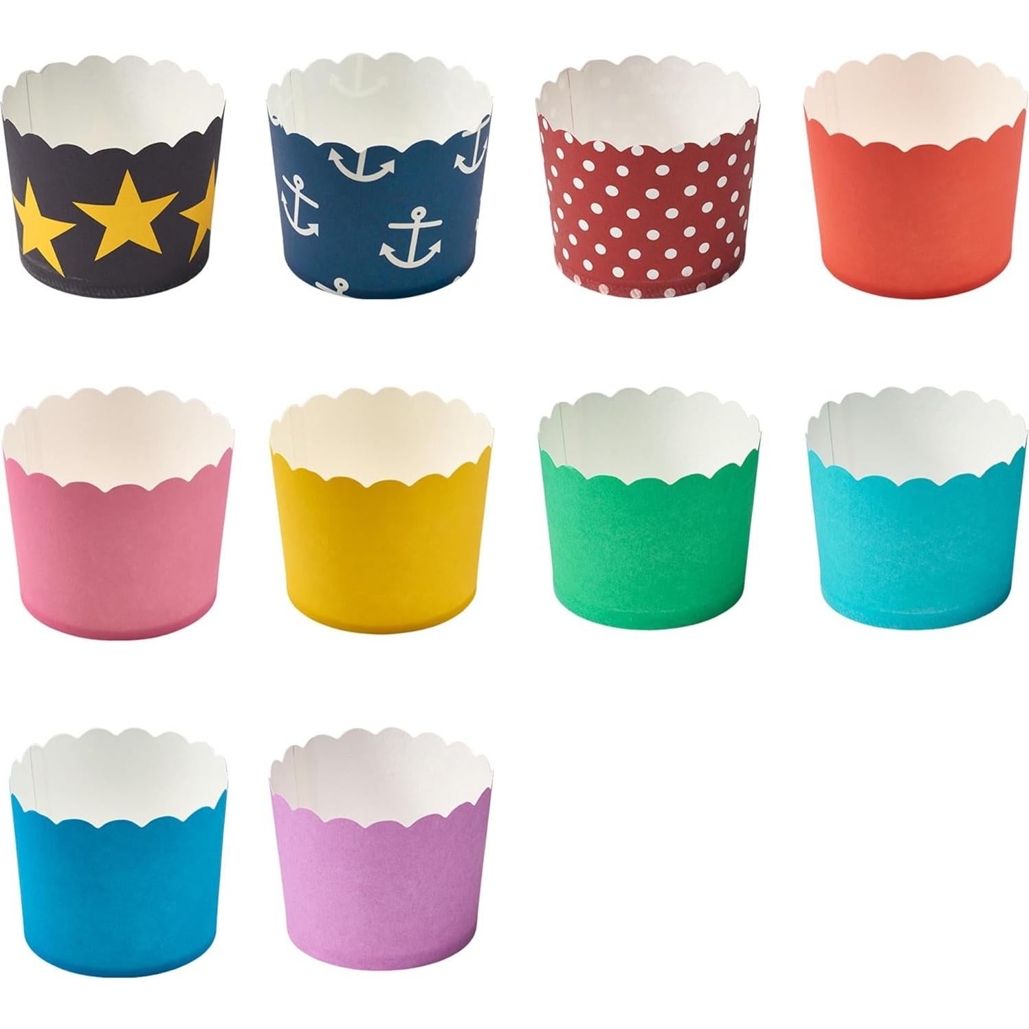 Copas de Hornear DecoPac 50 Unidades Negro Estrellas Doradas