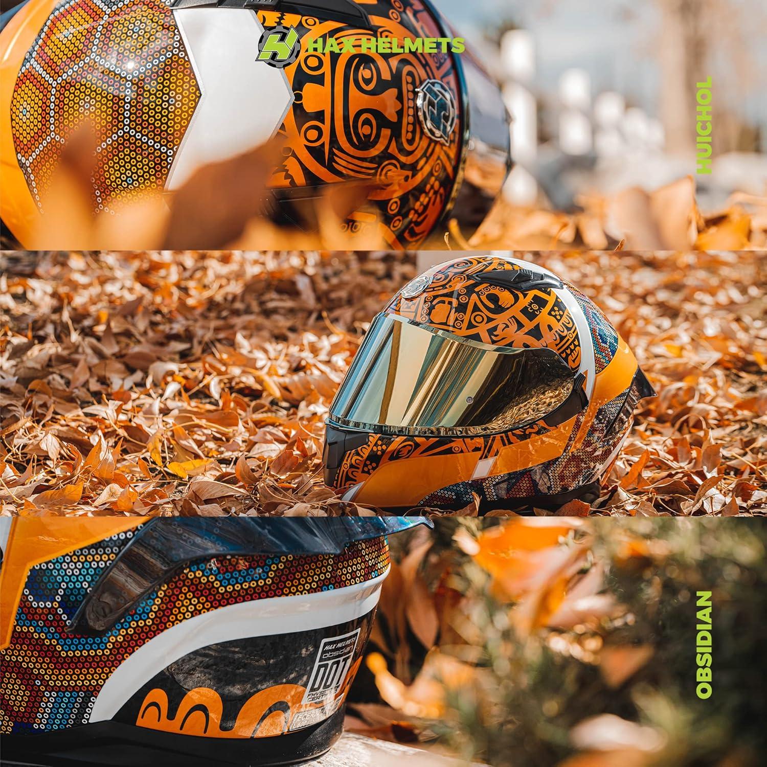 Casco Integral HAX Obsidian Doble Visera Adulto 2,06 kg