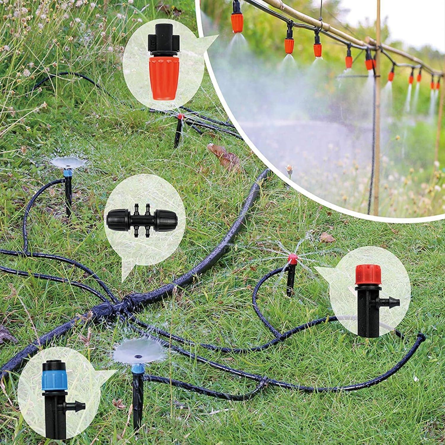 Kit de Riego por Goteo Szxc 64m 163 Piezas Jardín