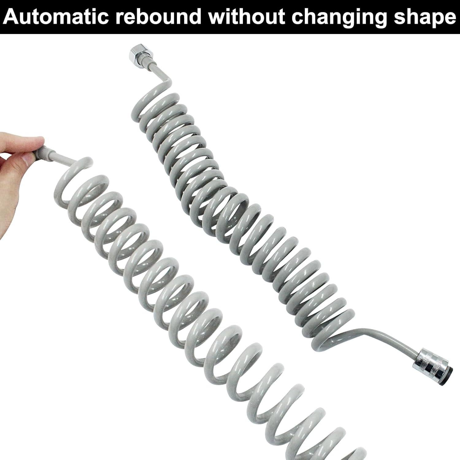 Manguera de Bidet Flexible Coufce 3m Gris PU Acero Inoxidable