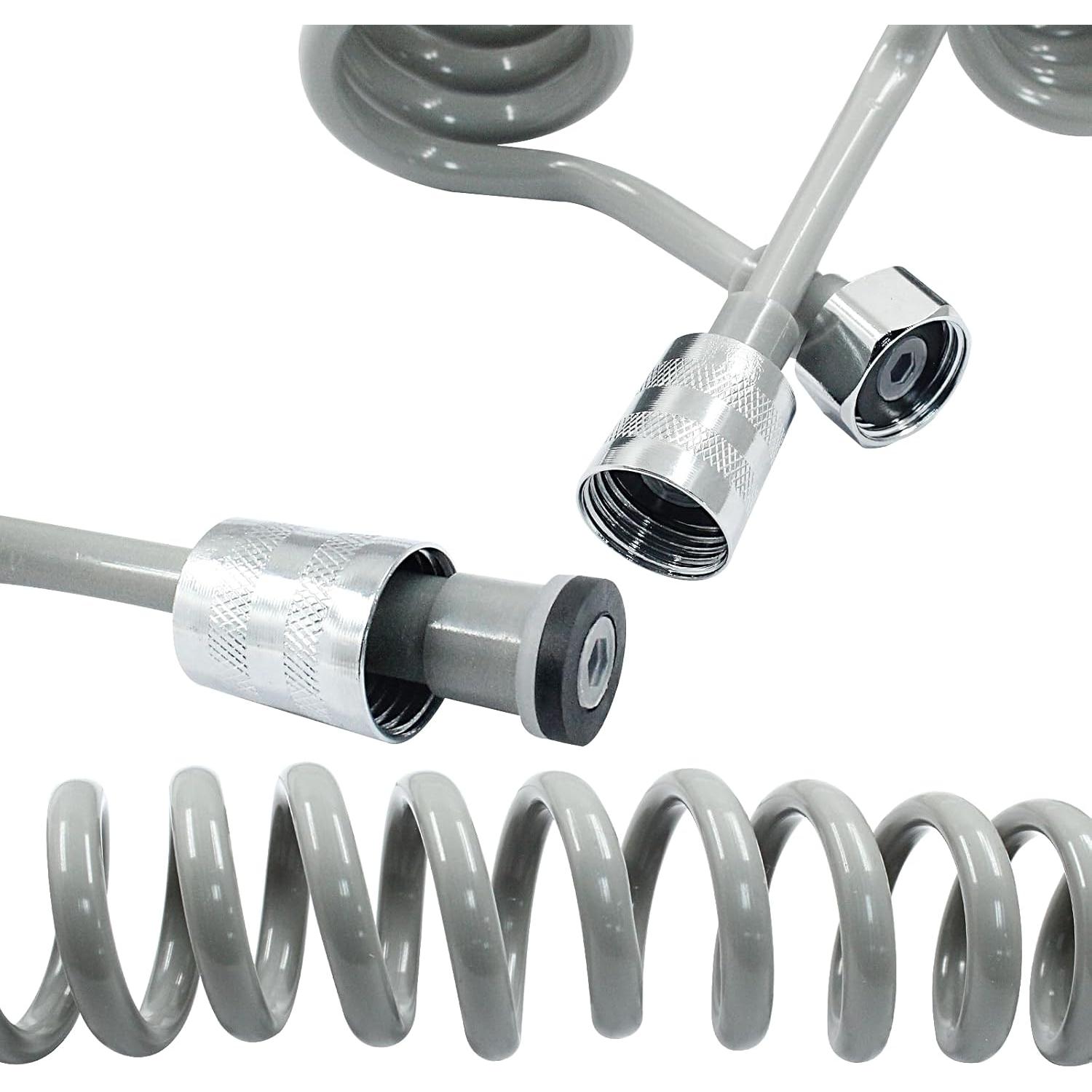 Manguera de Bidet Flexible Coufce 3m Gris PU Acero Inoxidable