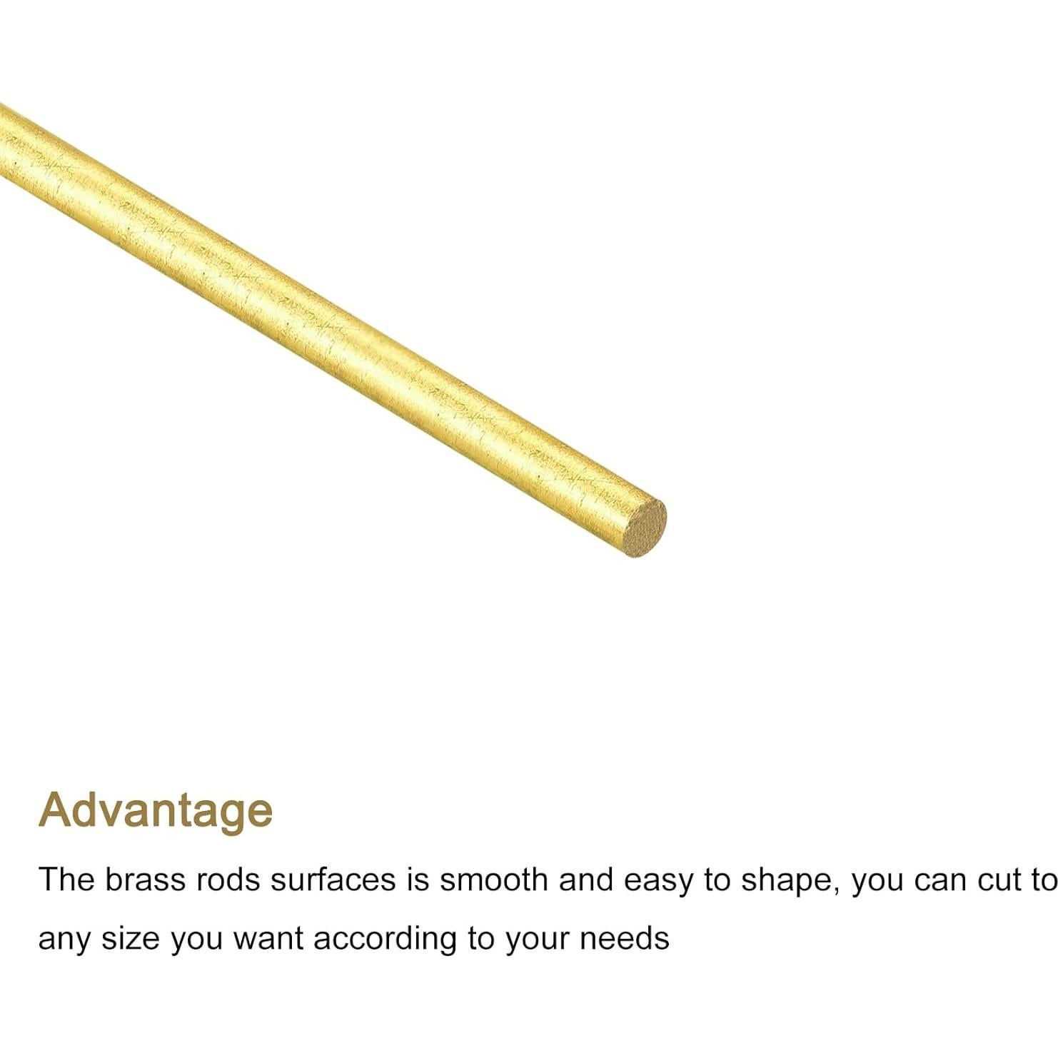 Varilla de Bronce MECCANIXITY 1.5mm x 200mm Paquete de 10