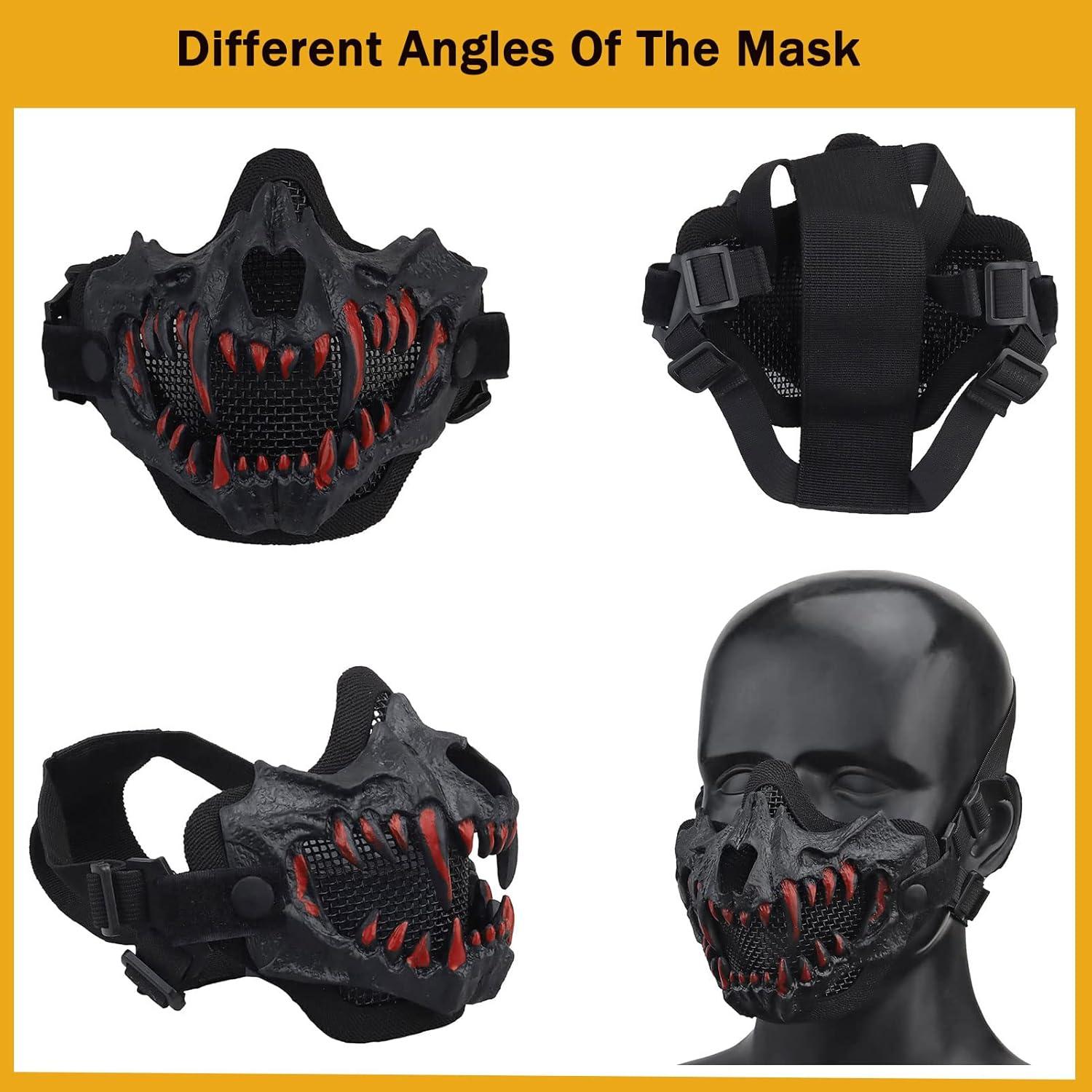 Máscara Táctica de Medio Rostro FantasyGears Calavera Airsoft
