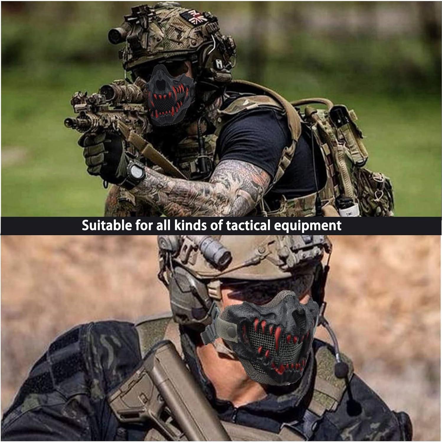 Máscara Táctica de Medio Rostro FantasyGears Calavera Airsoft