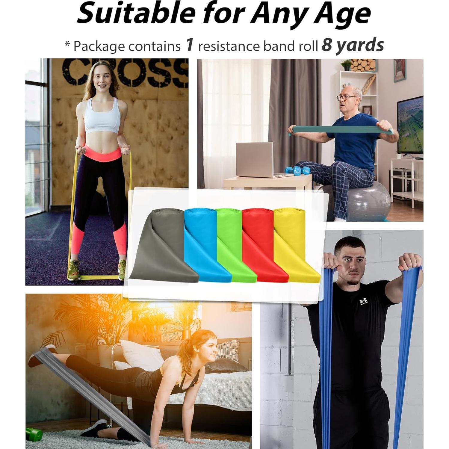 Rollos de Bandas de Resistencia Hshbxd 7.36m 5 Niveles TPE