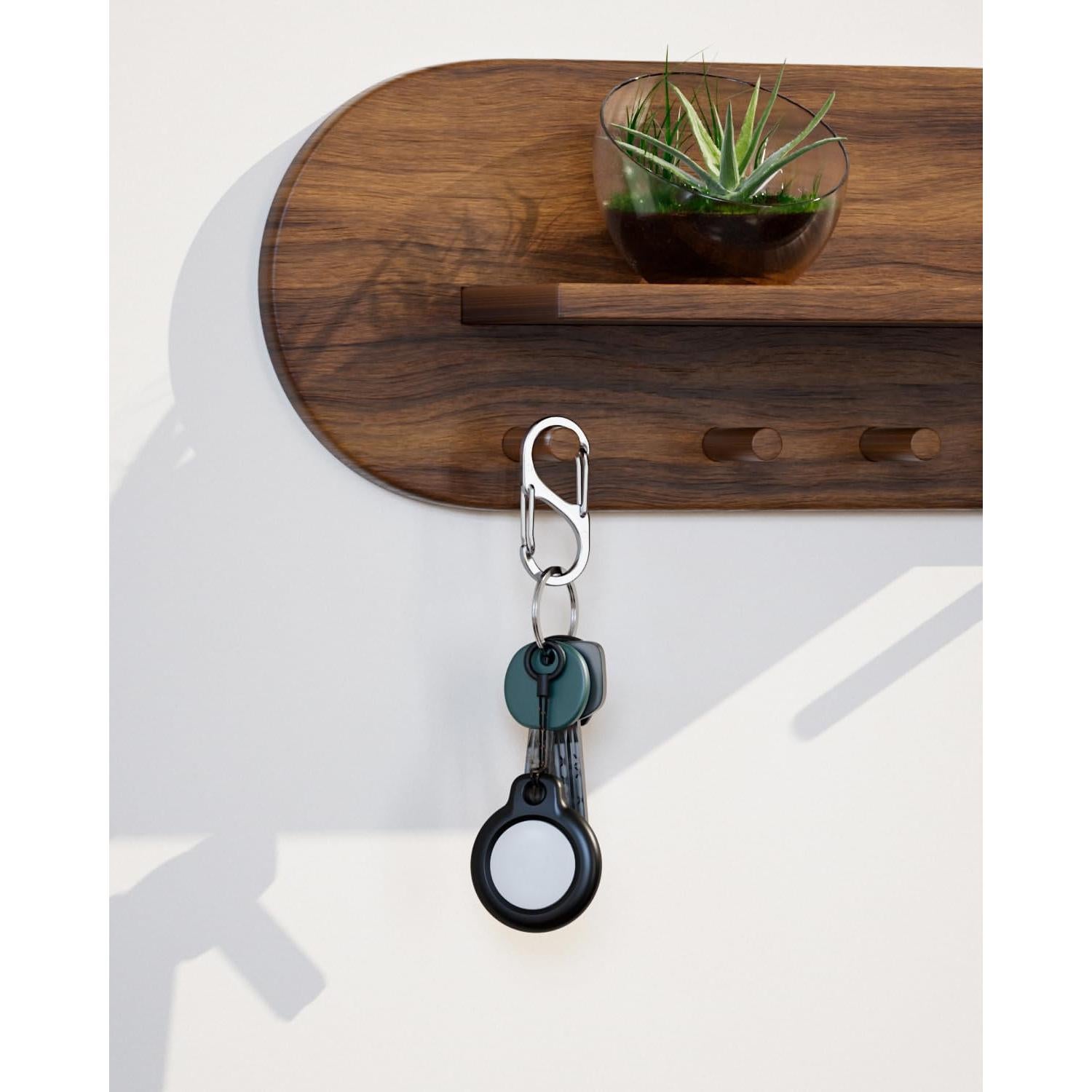 Paquete de 4 fundas protectoras para AirTag Eralierk - Negro