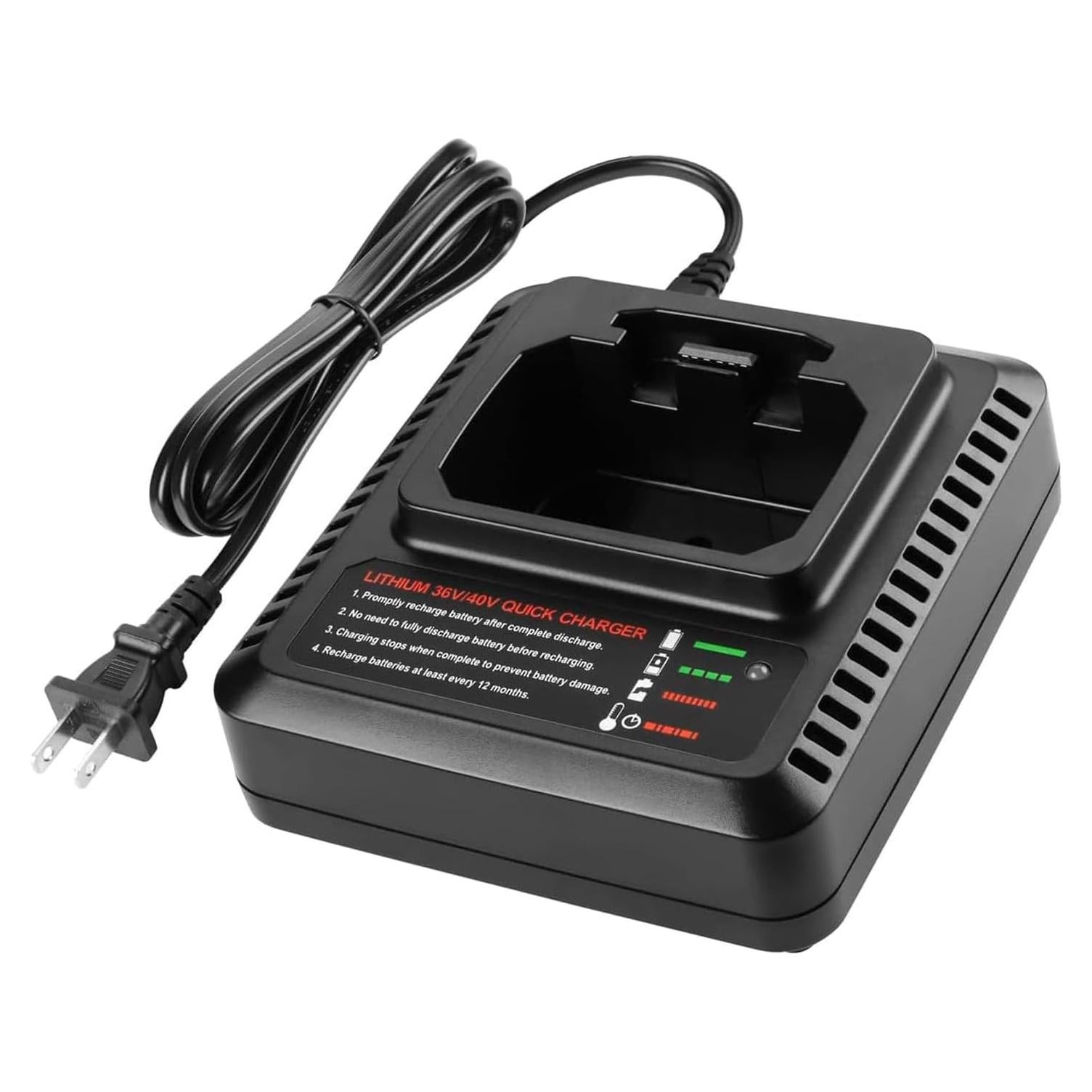 Cargador Rápido Energup LCS36 40V para Batería Black & Decker