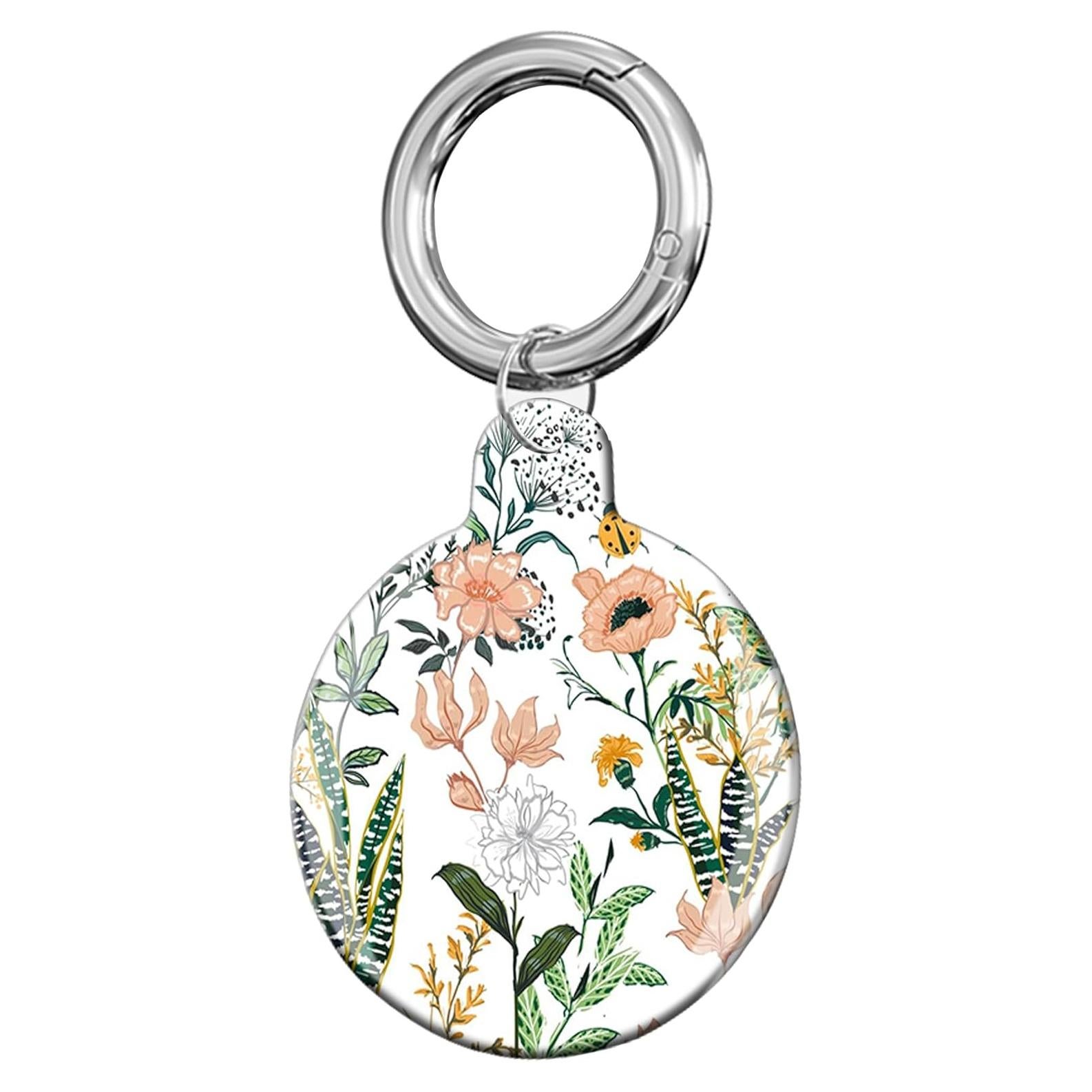 Funda Protectora para Air Tag LZMtacase Floral Impermeable