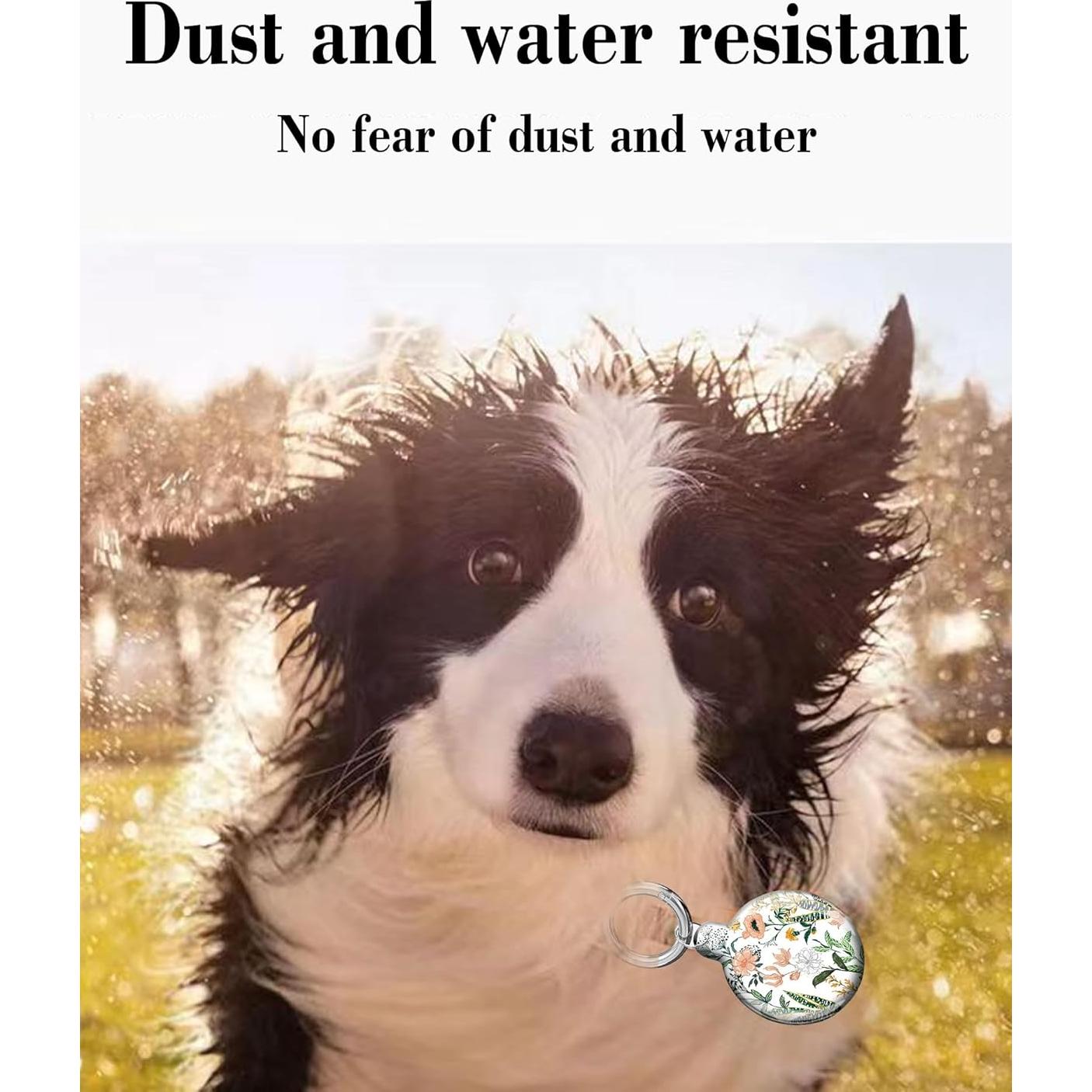 Funda Protectora para Air Tag LZMtacase Floral Impermeable