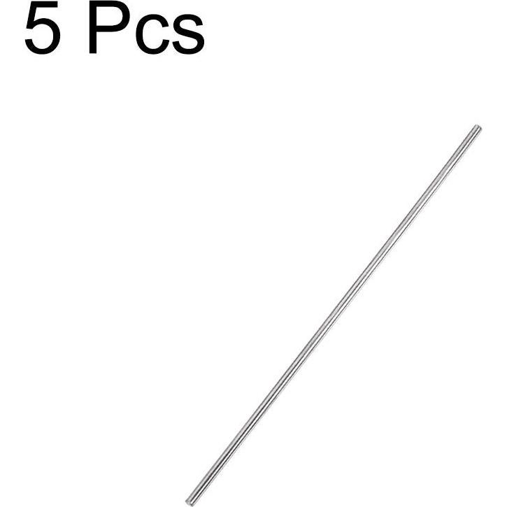 Varilla Redonda Sólida Acero Inoxidable 304 Uxcell 2mm 100mm - 5pcs