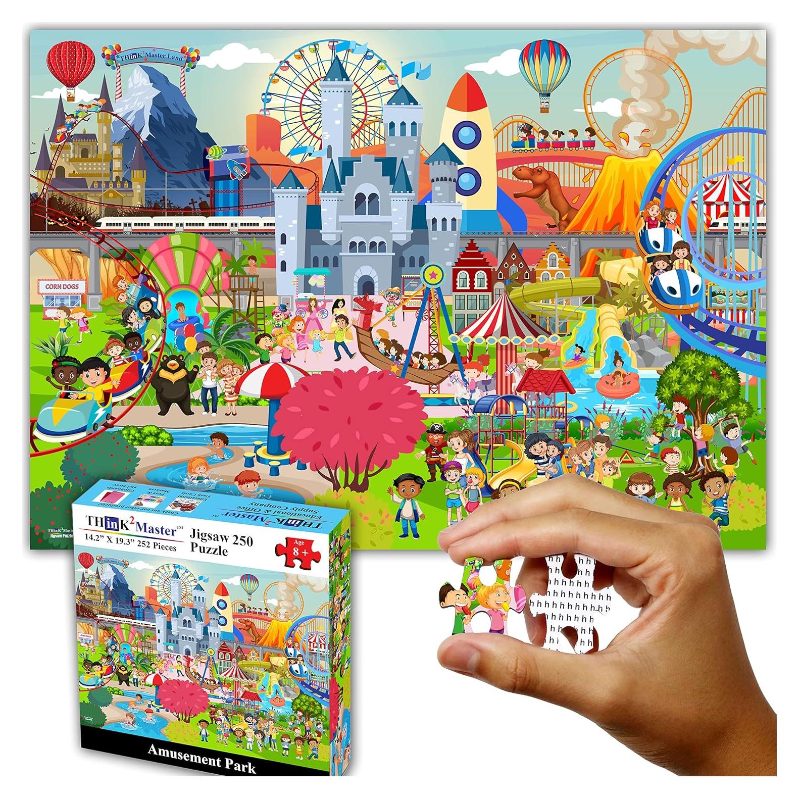 Rompecabezas Think2Master Parque de Diversiones 250 Piezas