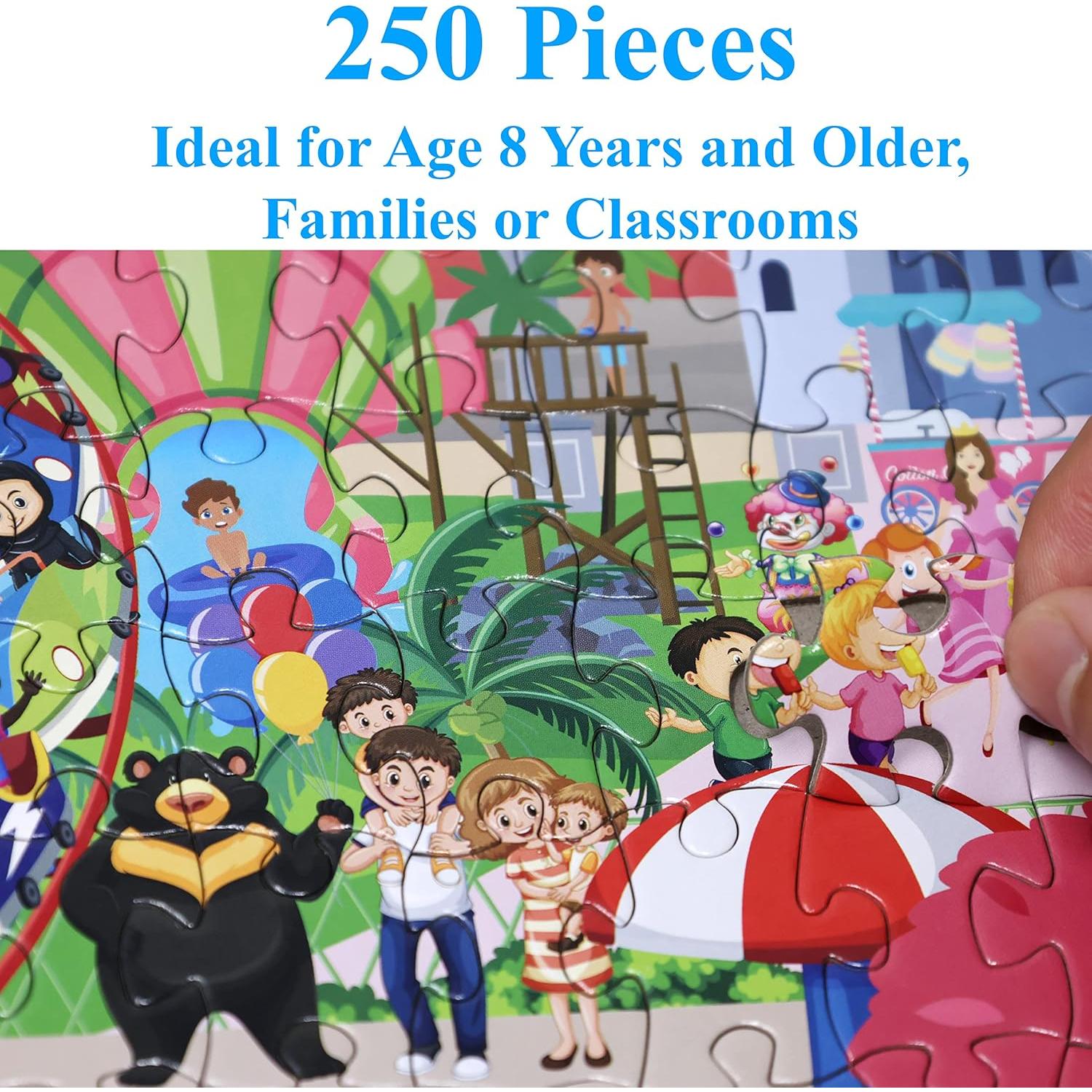 Rompecabezas Think2Master Parque de Diversiones 250 Piezas