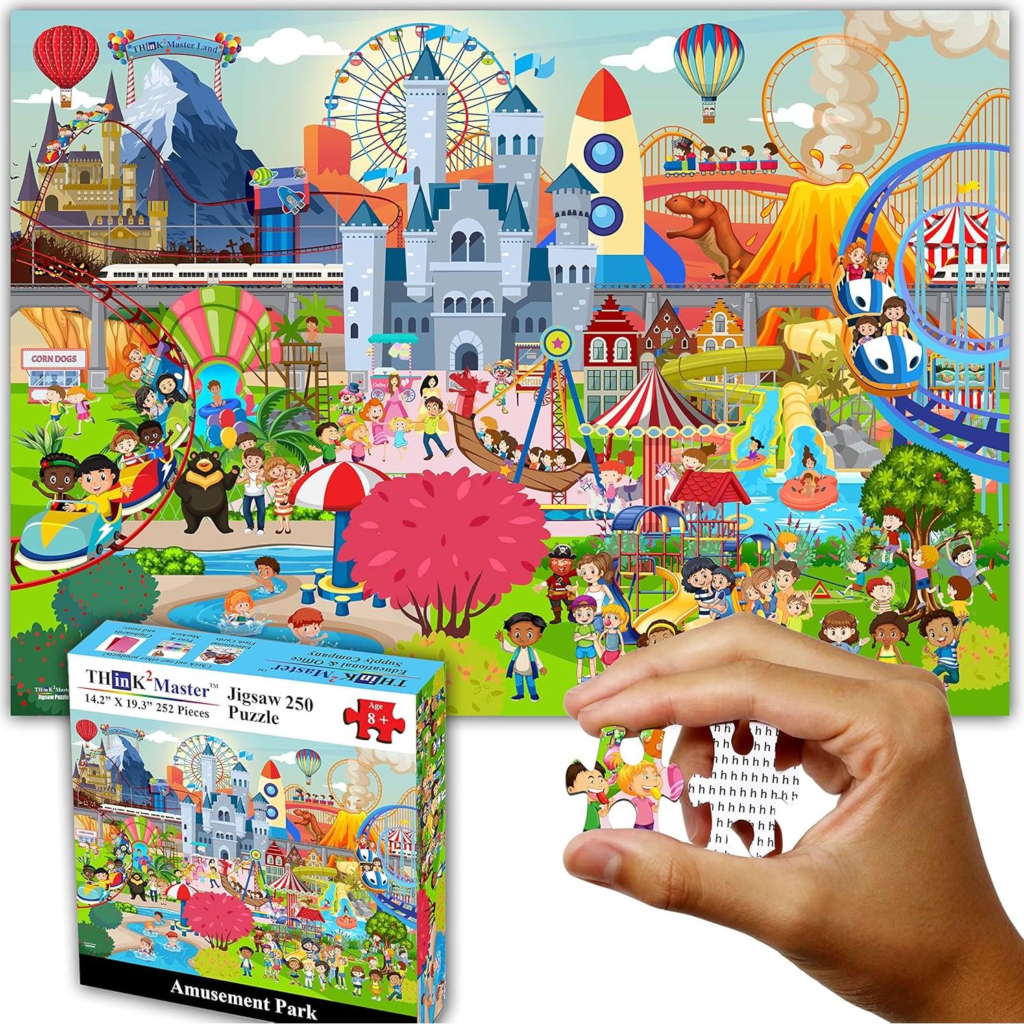 Rompecabezas Think2Master Parque de Diversiones 250 Piezas