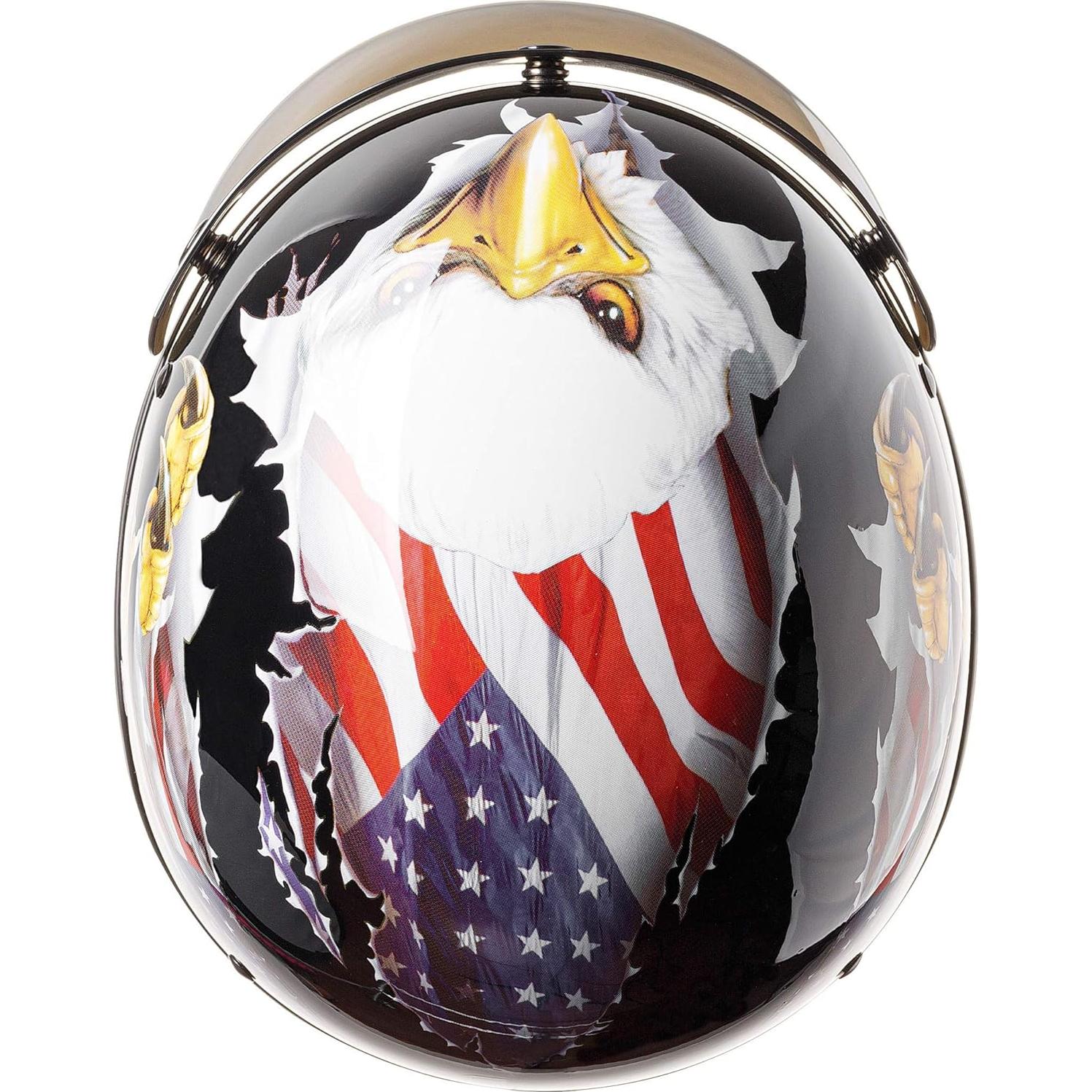 Casco Medio Rostro CARTMAN Águila Patriótica Pequeño