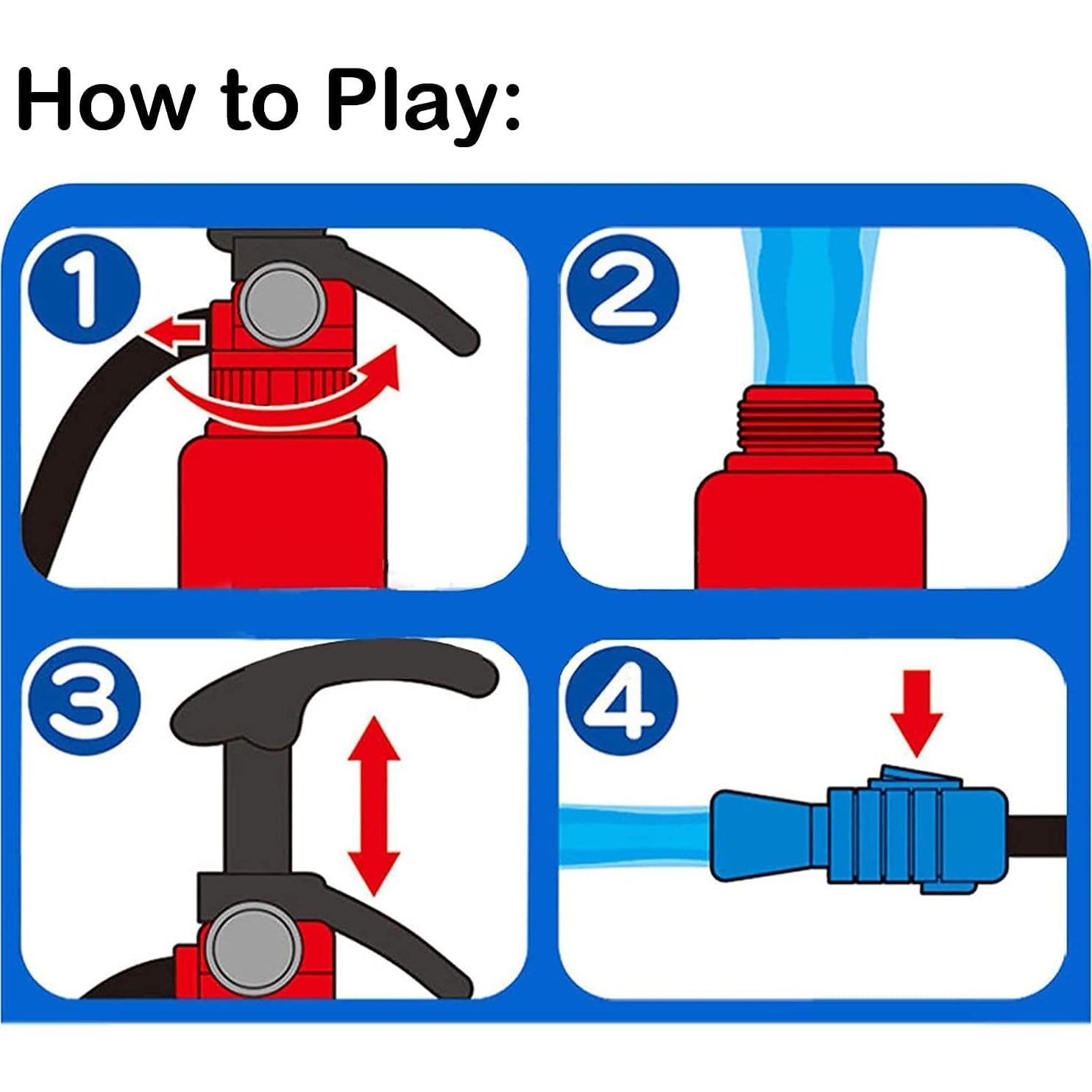 Paquete de 2 Extintores de Juguete CAZOYEE para Niños