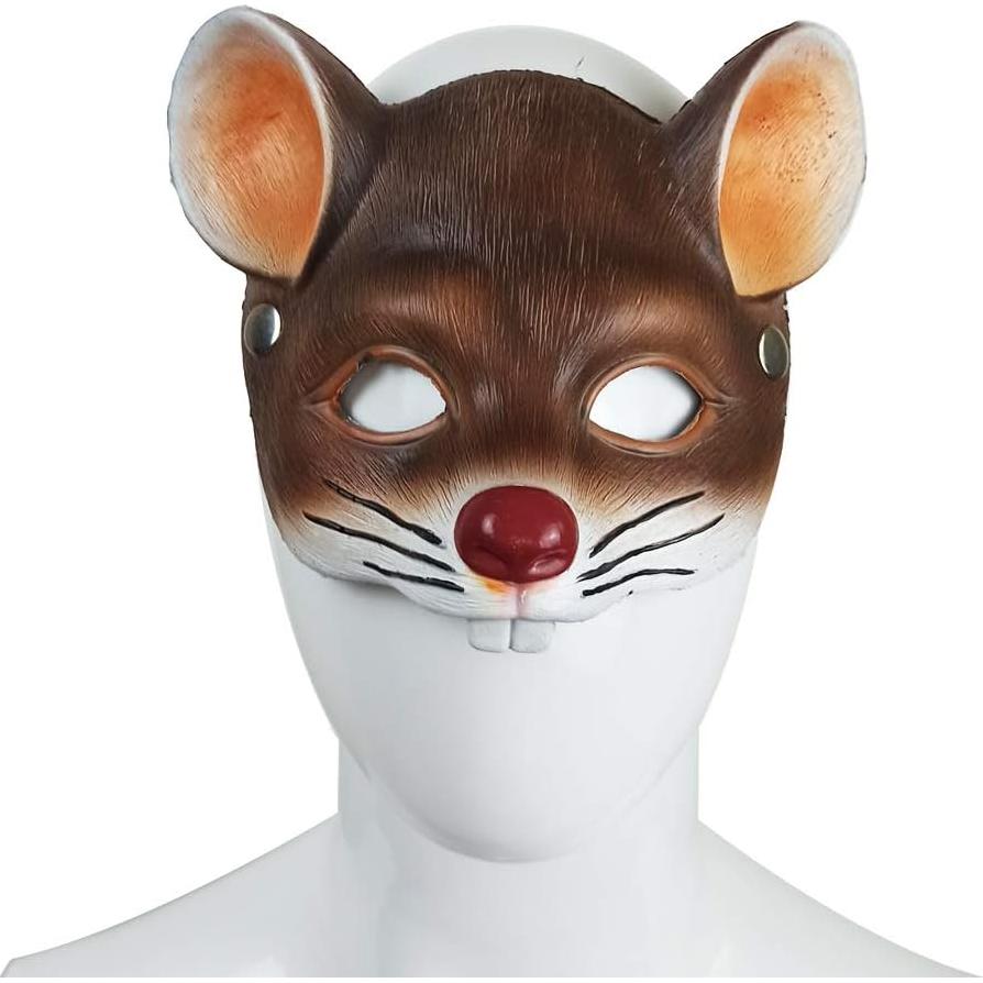 Máscara de Ardilla para Disfraz de Halloween - 1 Unidad
