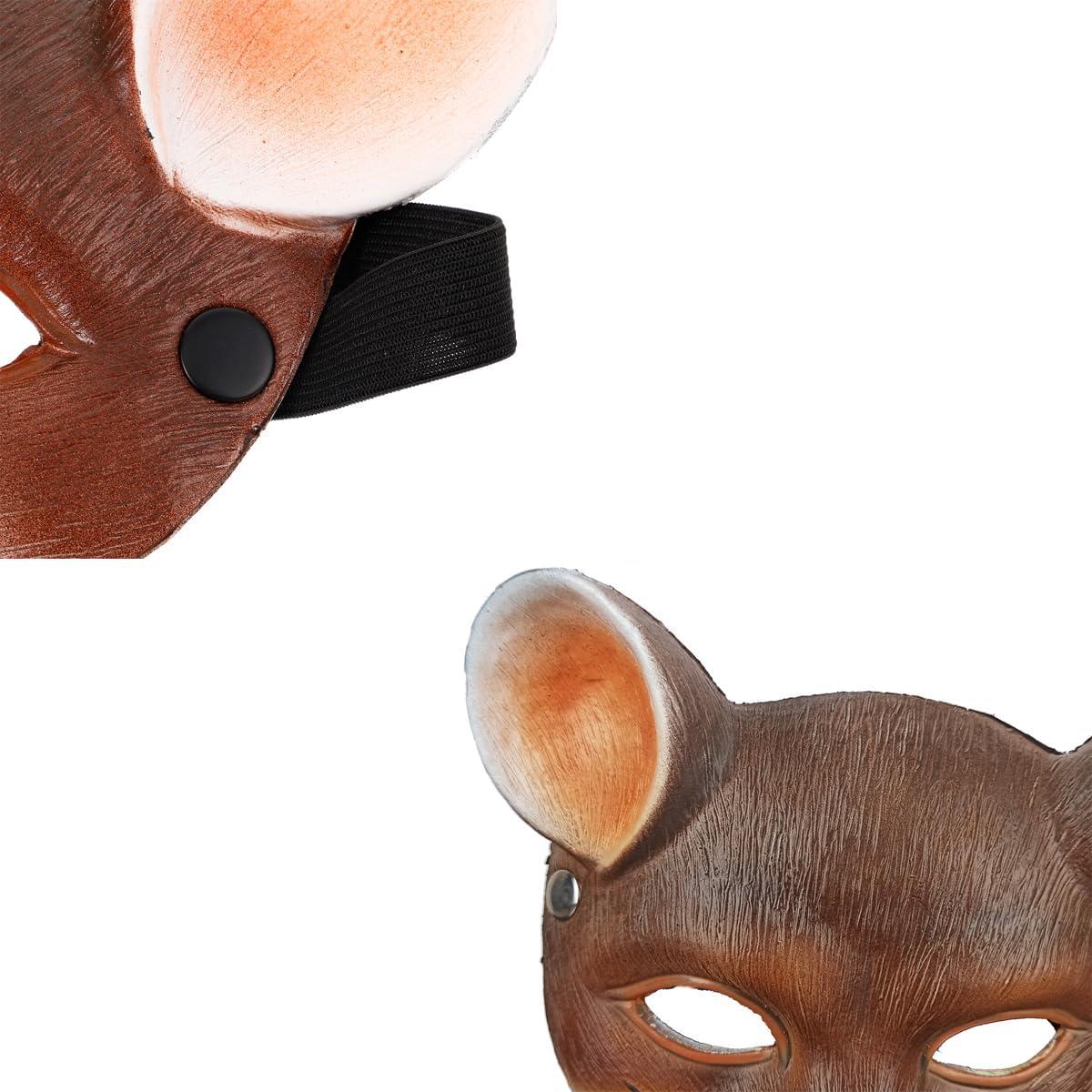 Máscara de Ardilla para Disfraz de Halloween - 1 Unidad