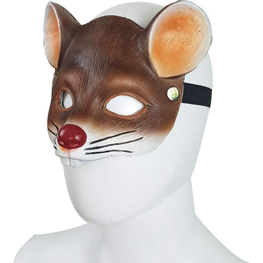 Máscara de Ardilla para Disfraz de Halloween - 1 Unidad