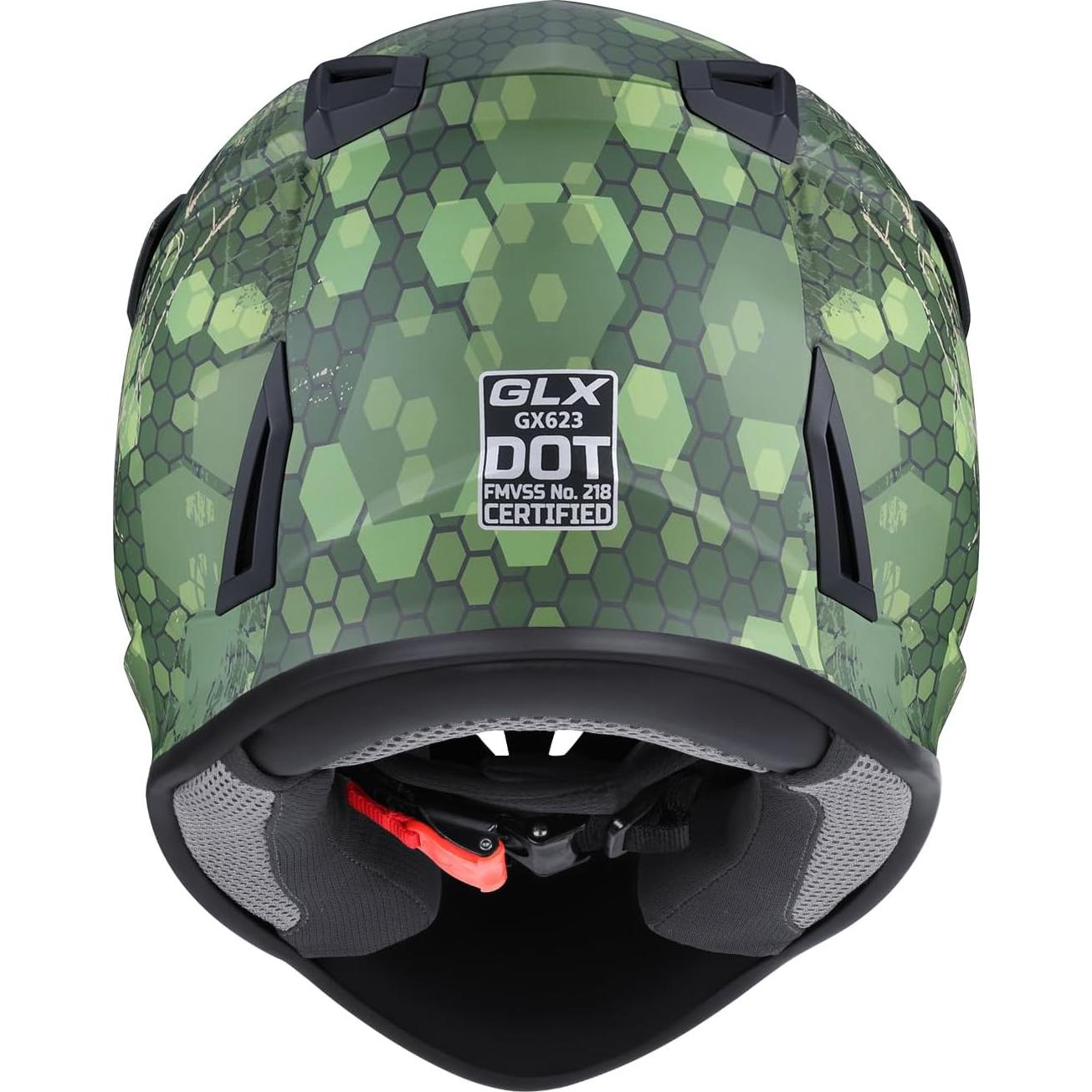 Casco GLX GX623 para ATV/Moto Joven - Camo - DOT