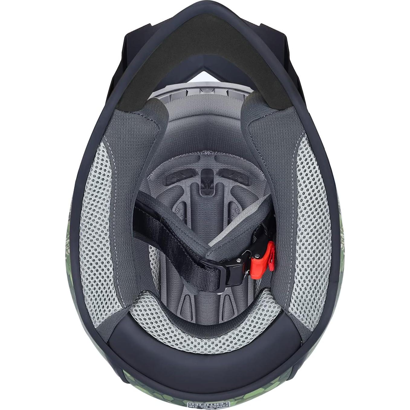 Casco GLX GX623 para ATV/Moto Joven - Camo - DOT