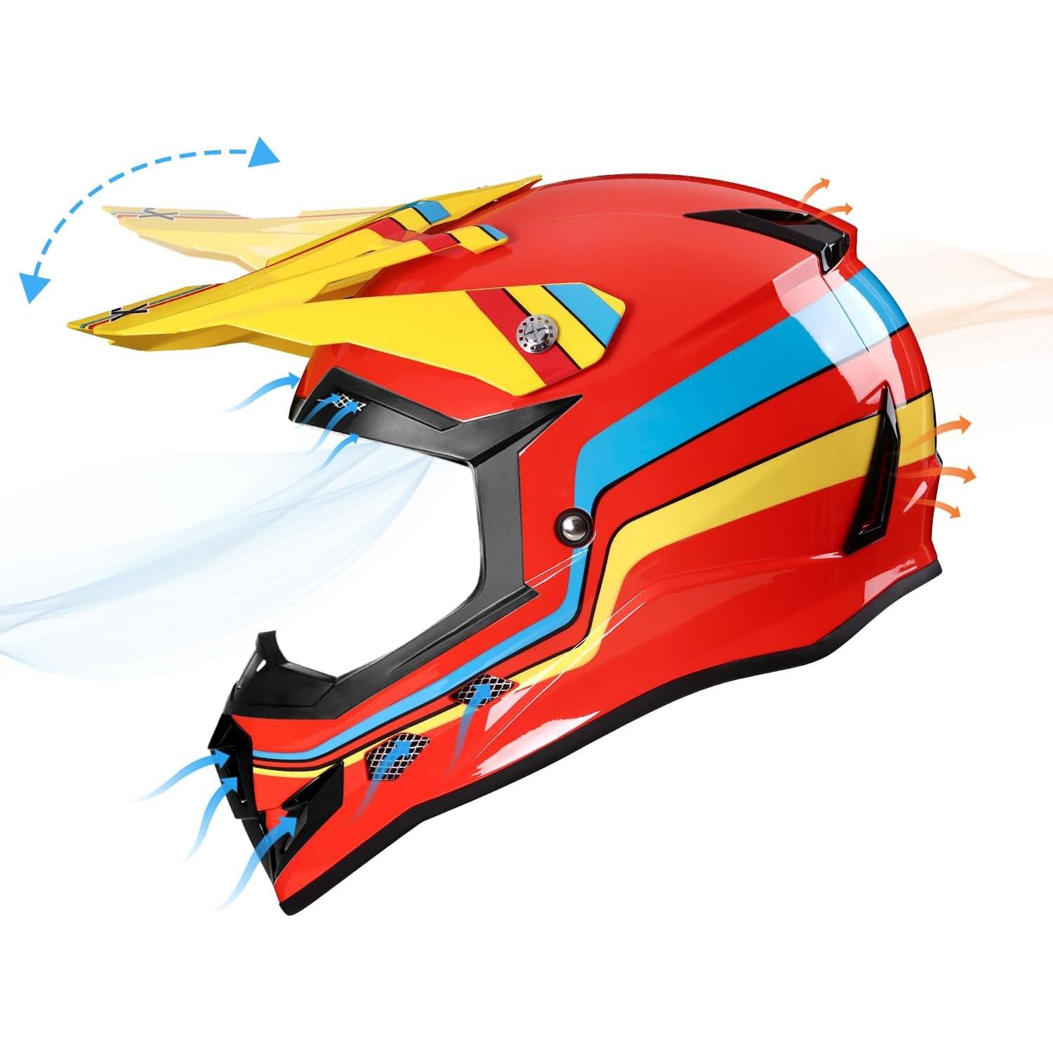 Casco GLX GX623 para ATV/Moto de Tierra - Camo Pequeño