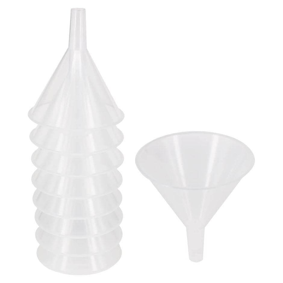 Paquete de 8 embudos de plástico ZMYBCPACK 11.9 cm multiusos