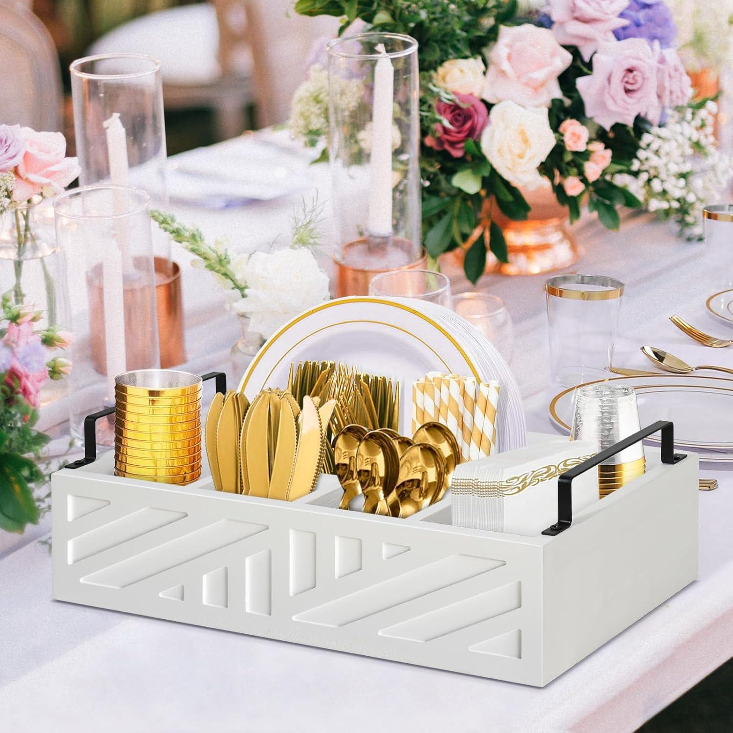 Soporte para Platos de Papel Ameuphercy Grande de Madera