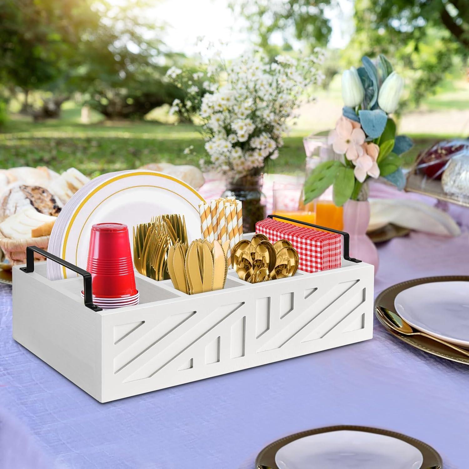 Soporte para Platos de Papel Ameuphercy Grande de Madera