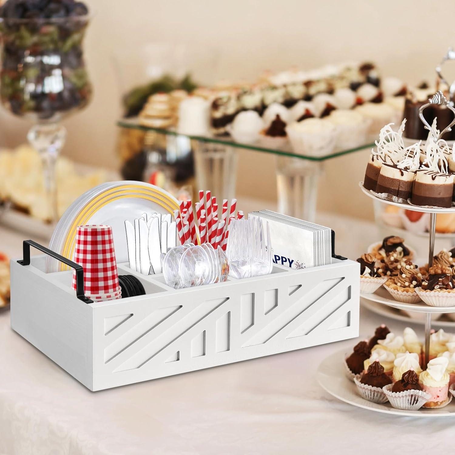 Soporte para Platos de Papel Ameuphercy Grande de Madera