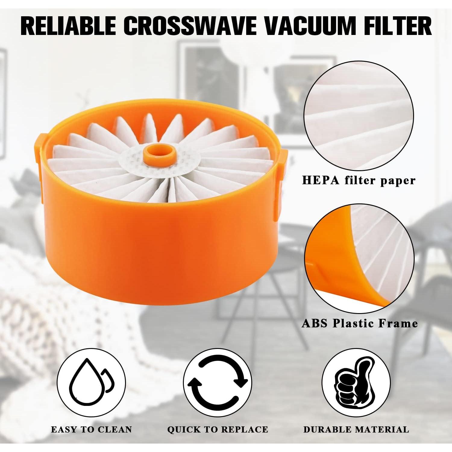 Filtro Reemplazo para Aspiradora Black & Decker BSV2020, 6 Pzs