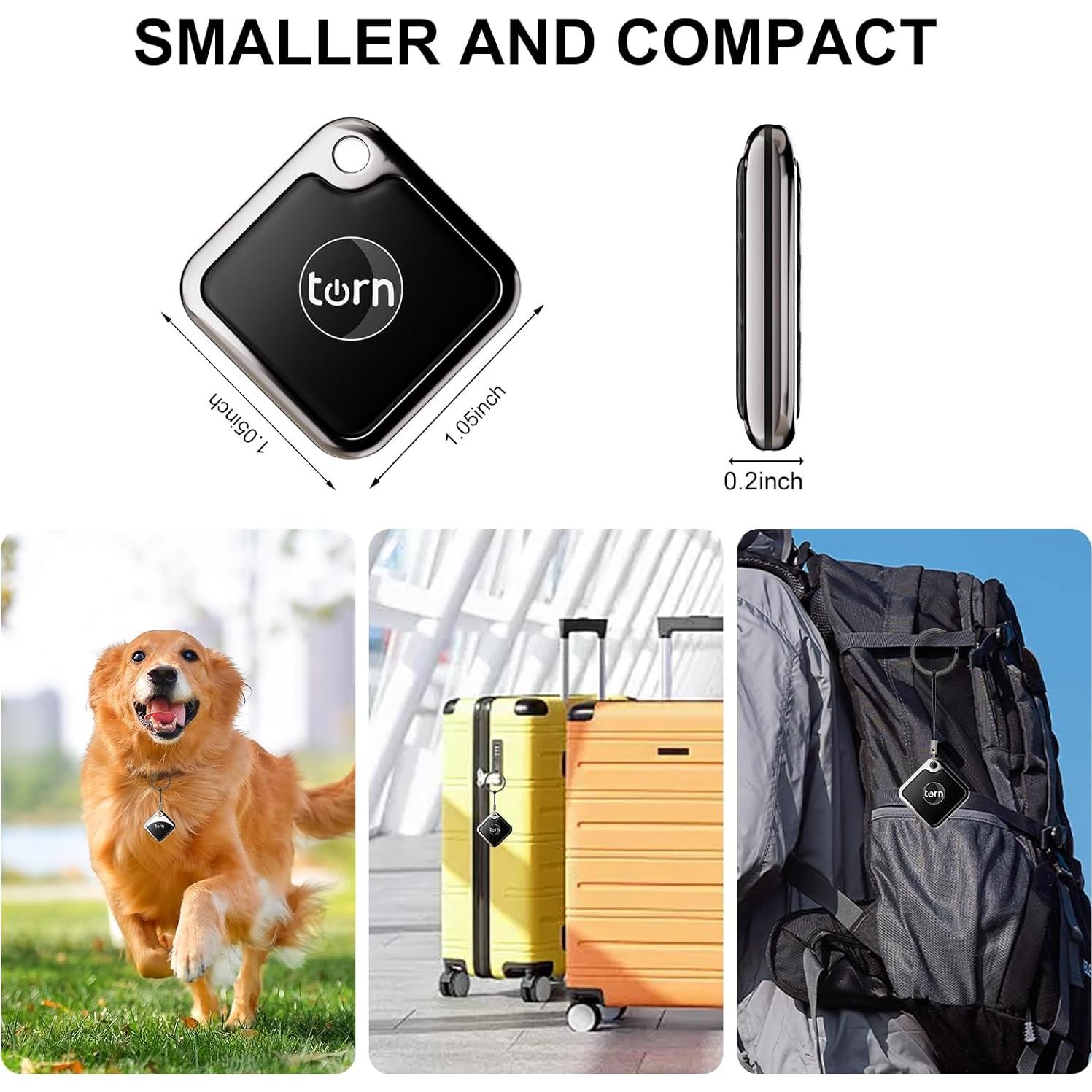 Etiqueta de rastreo GPS SMART CC para Apple Find My - Negro